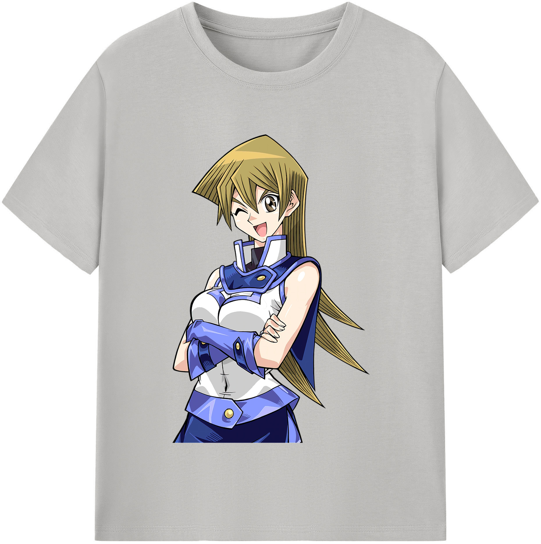（画像用） 遊☆戯☆王 Yu-Gi-Oh! レディースカジュアルプリントTシャツ（綿100％）