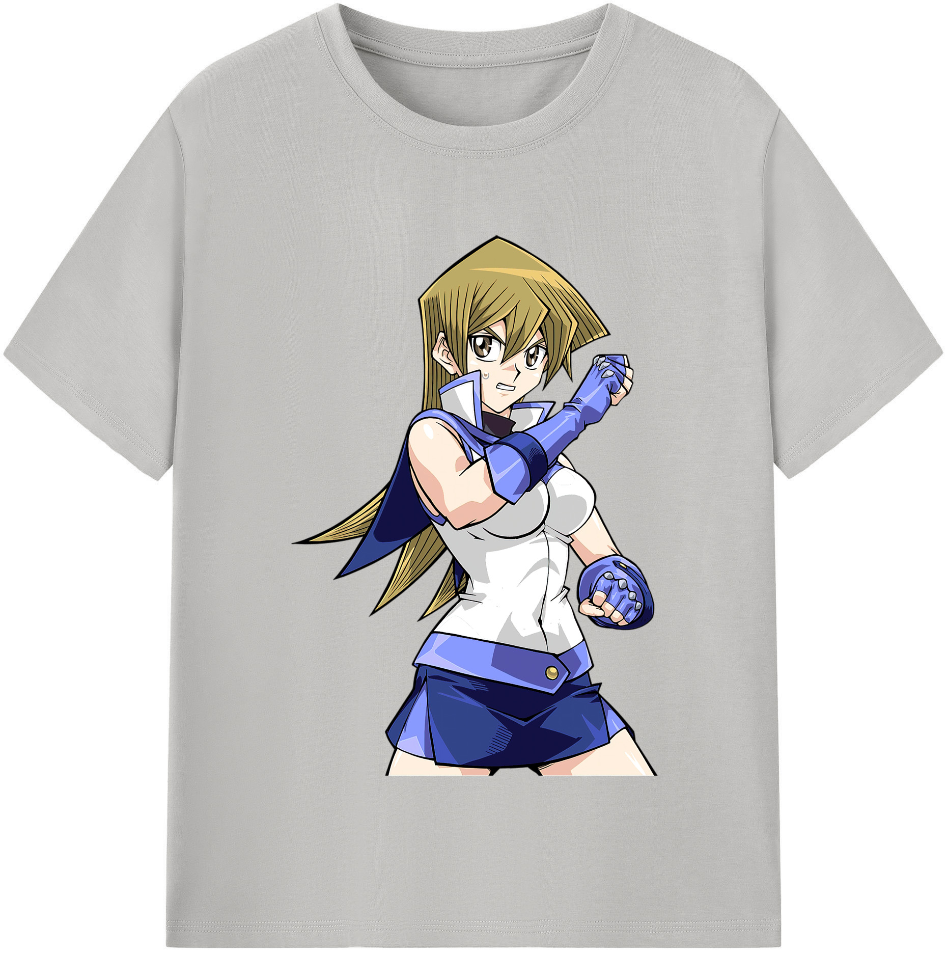 （画像用） 遊☆戯☆王 Yu-Gi-Oh! レディースカジュアルプリントTシャツ（綿100％）
