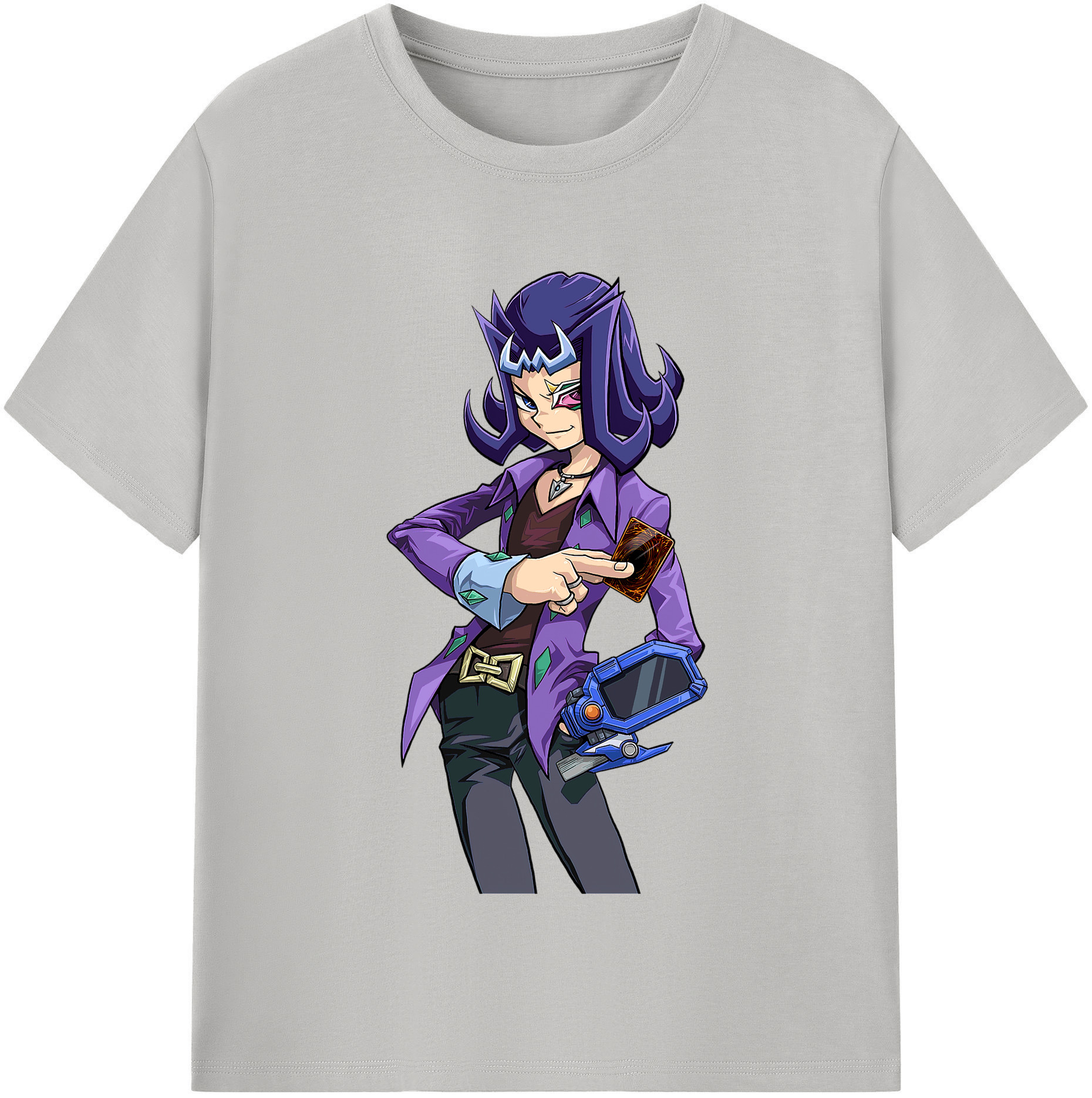 （画像用） 遊☆戯☆王 Yu-Gi-Oh! レディースカジュアルプリントTシャツ（綿100％）