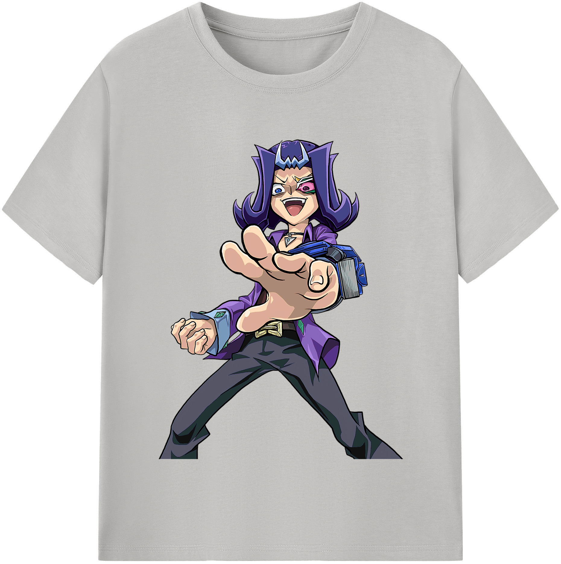 （画像用） 遊☆戯☆王 Yu-Gi-Oh! レディースカジュアルプリントTシャツ（綿100％）