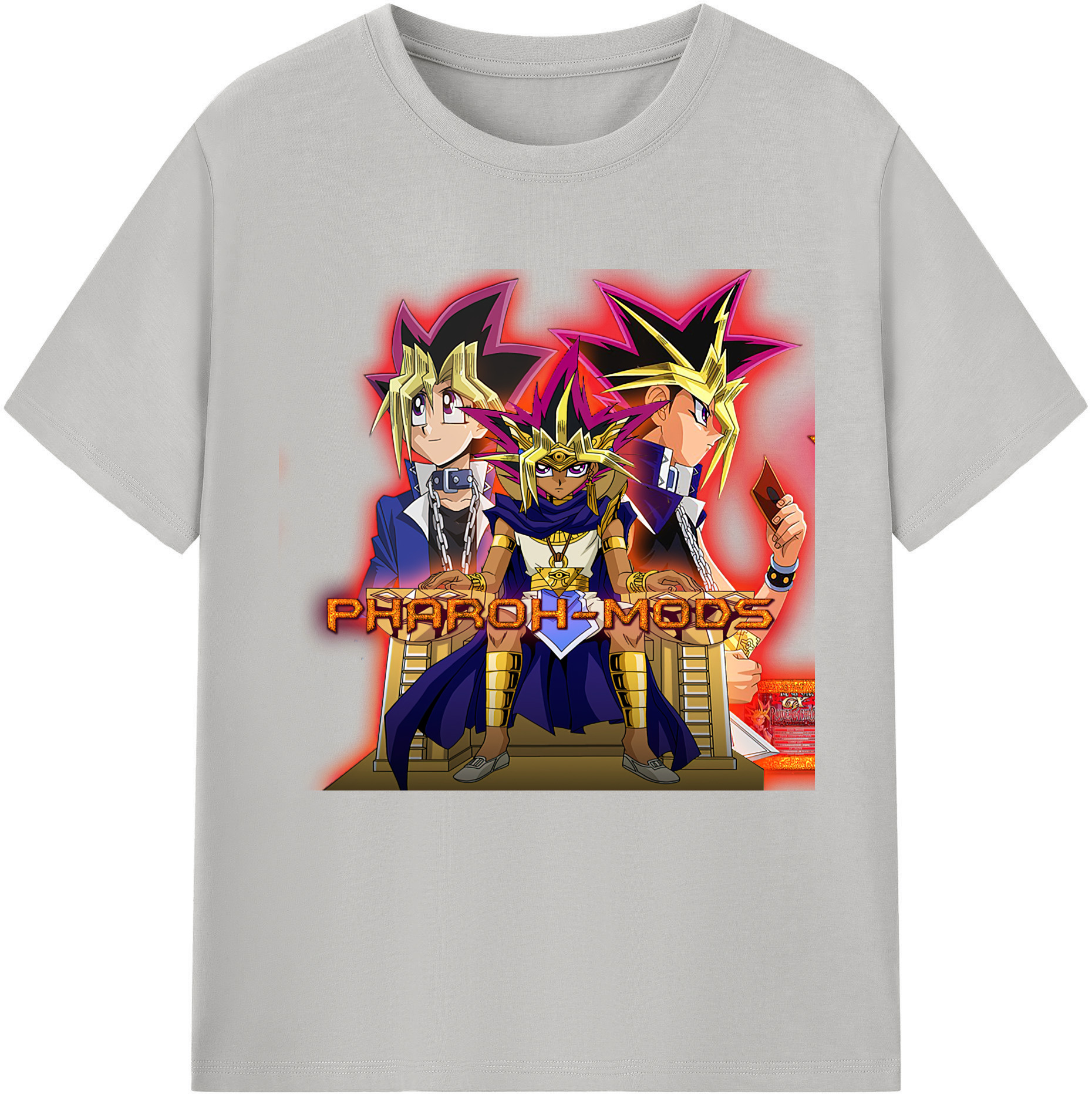 （画像用） 遊☆戯☆王 Yu-Gi-Oh! レディースカジュアルプリントTシャツ（綿100％）