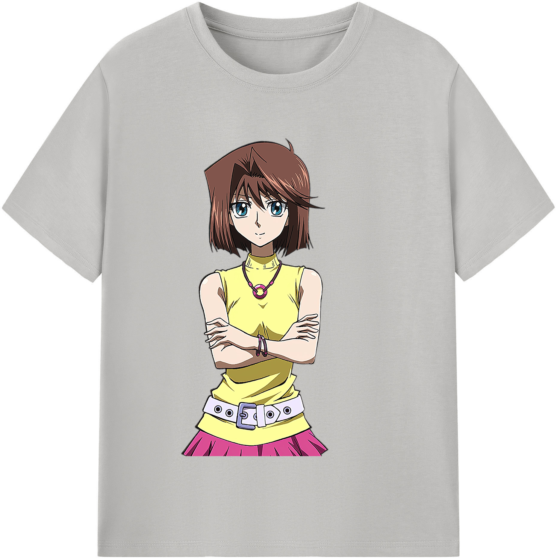 （画像用） 遊☆戯☆王 Yu-Gi-Oh! レディースカジュアルプリントTシャツ（綿100％）