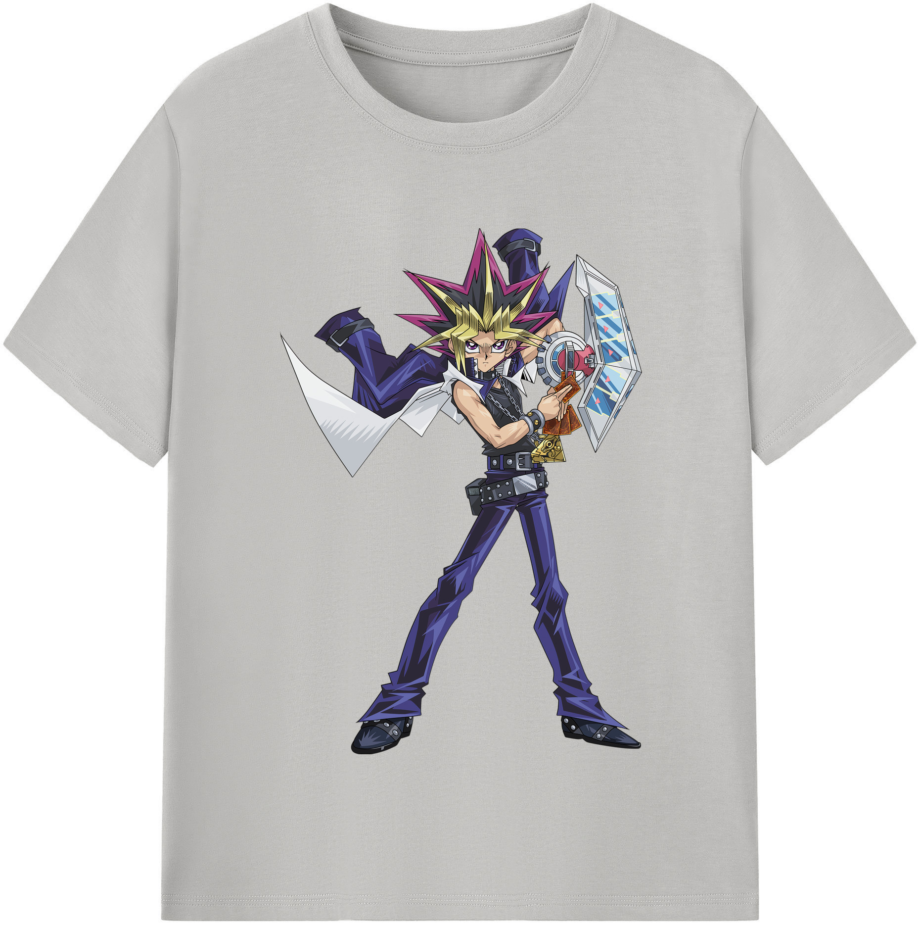 （画像用） 遊☆戯☆王 Yu-Gi-Oh! レディースカジュアルプリントTシャツ（綿100％）