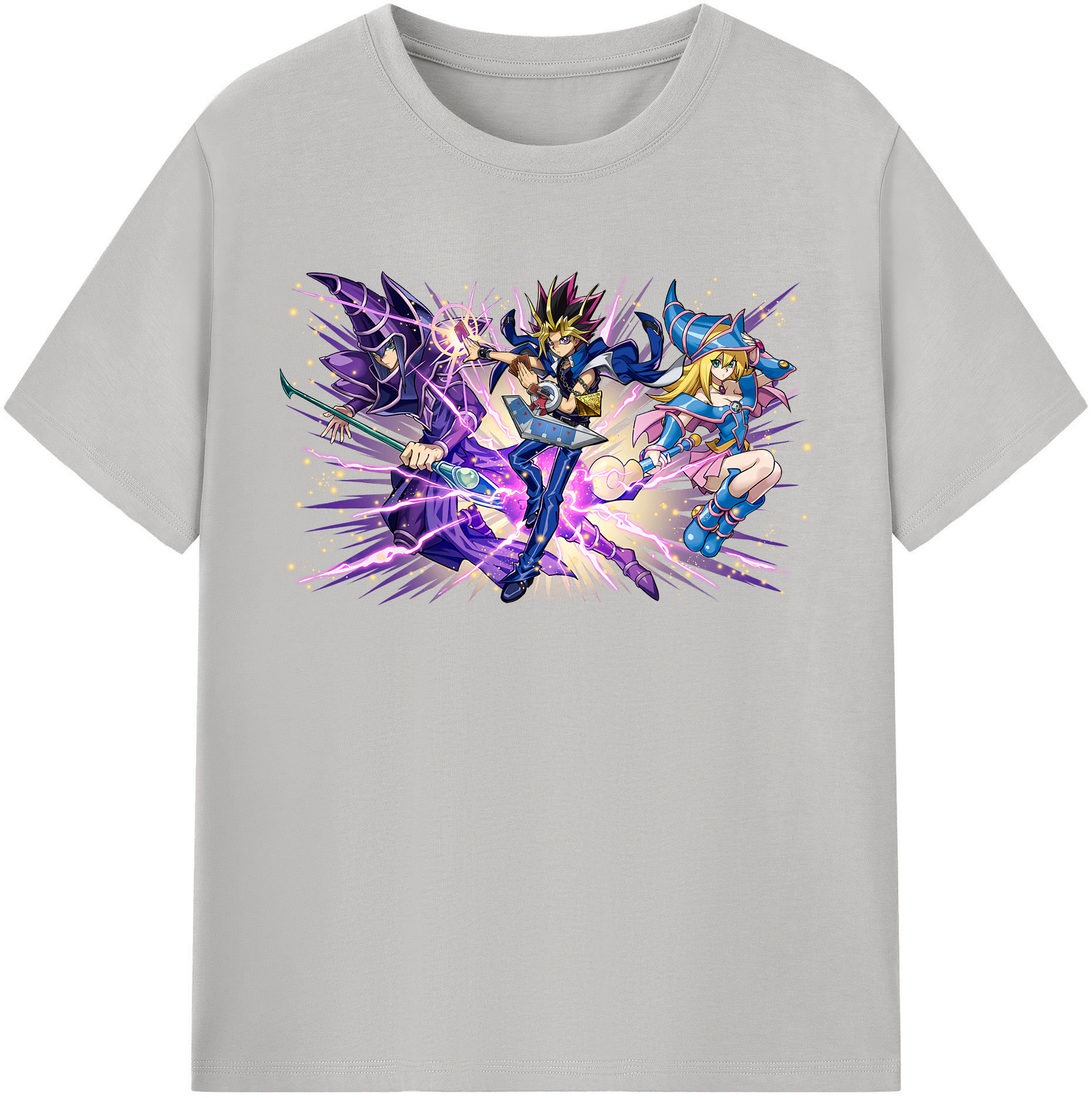 （画像用） 遊☆戯☆王 Yu-Gi-Oh! レディースカジュアルプリントTシャツ（綿100％）