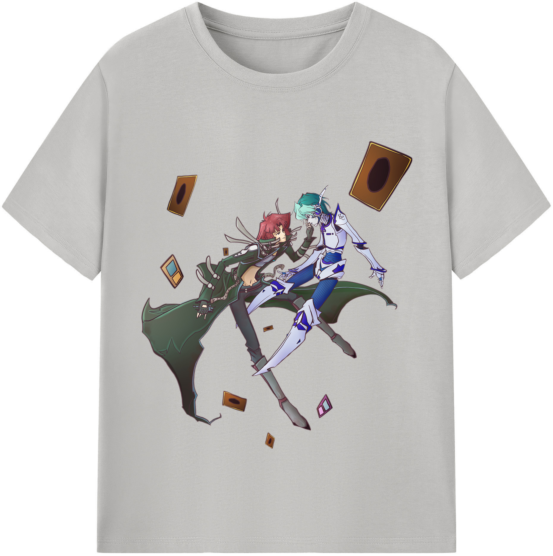 （画像用） 遊☆戯☆王 Yu-Gi-Oh! レディースカジュアルプリントTシャツ（綿100％）