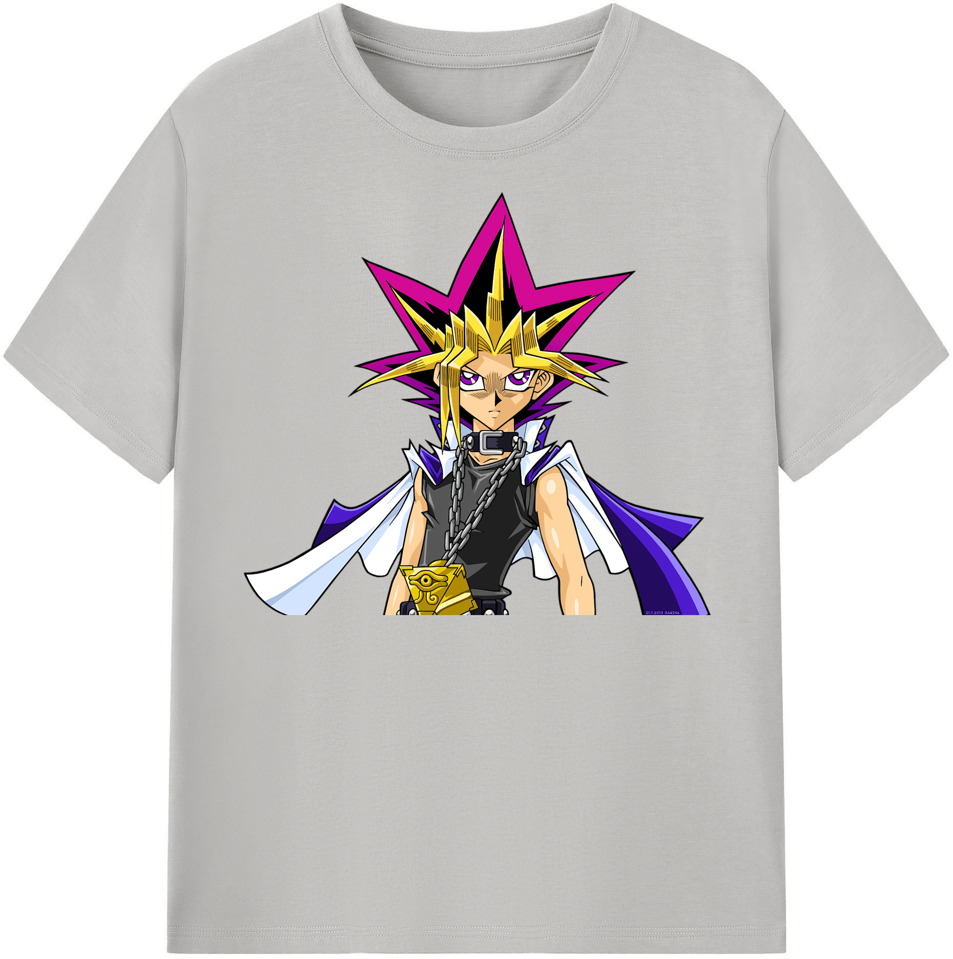 （画像用） 遊☆戯☆王 Yu-Gi-Oh! レディースカジュアルプリントTシャツ（綿100％）