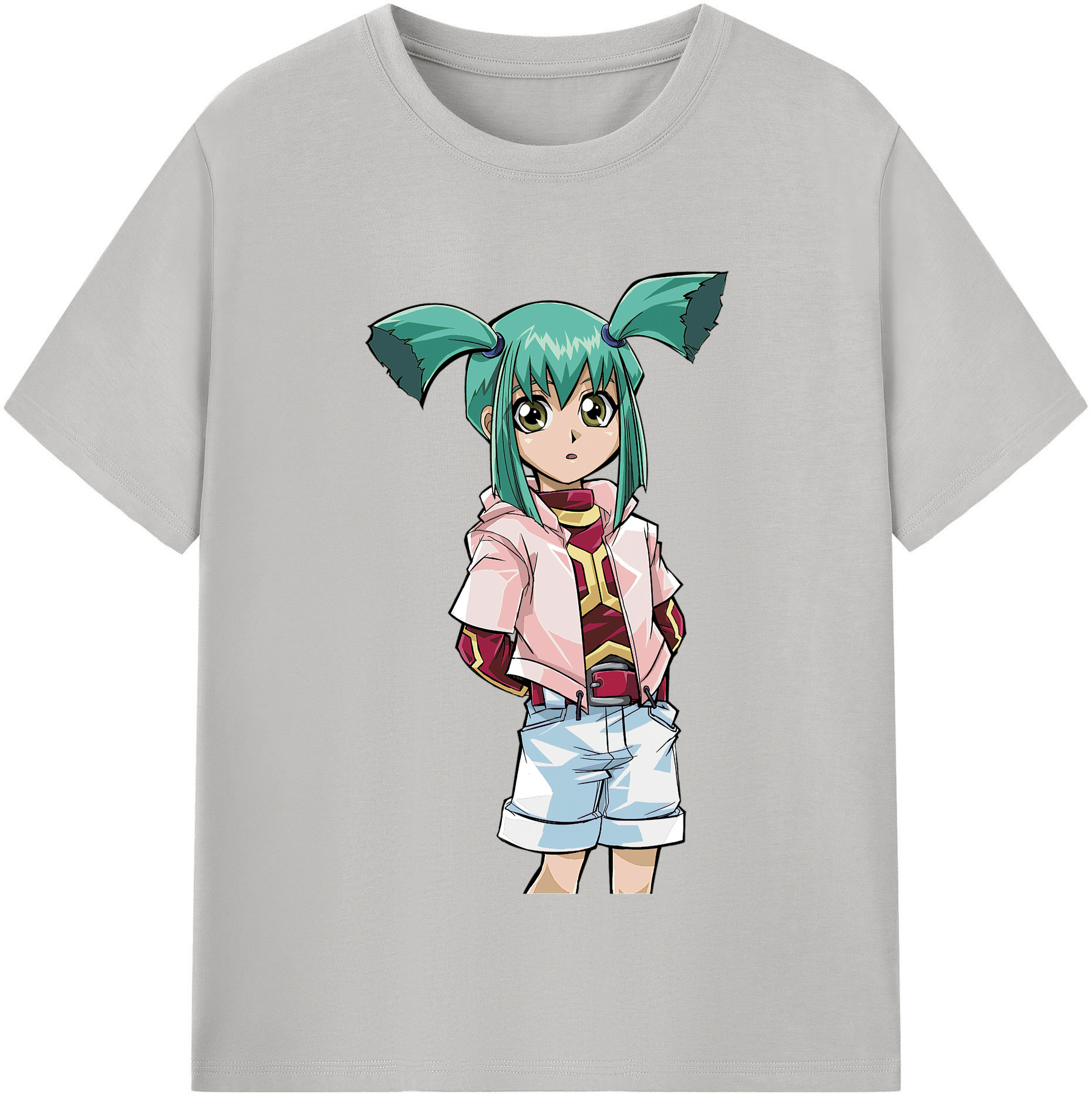 （画像用） 遊☆戯☆王 Yu-Gi-Oh! レディースカジュアルプリントTシャツ（綿100％）