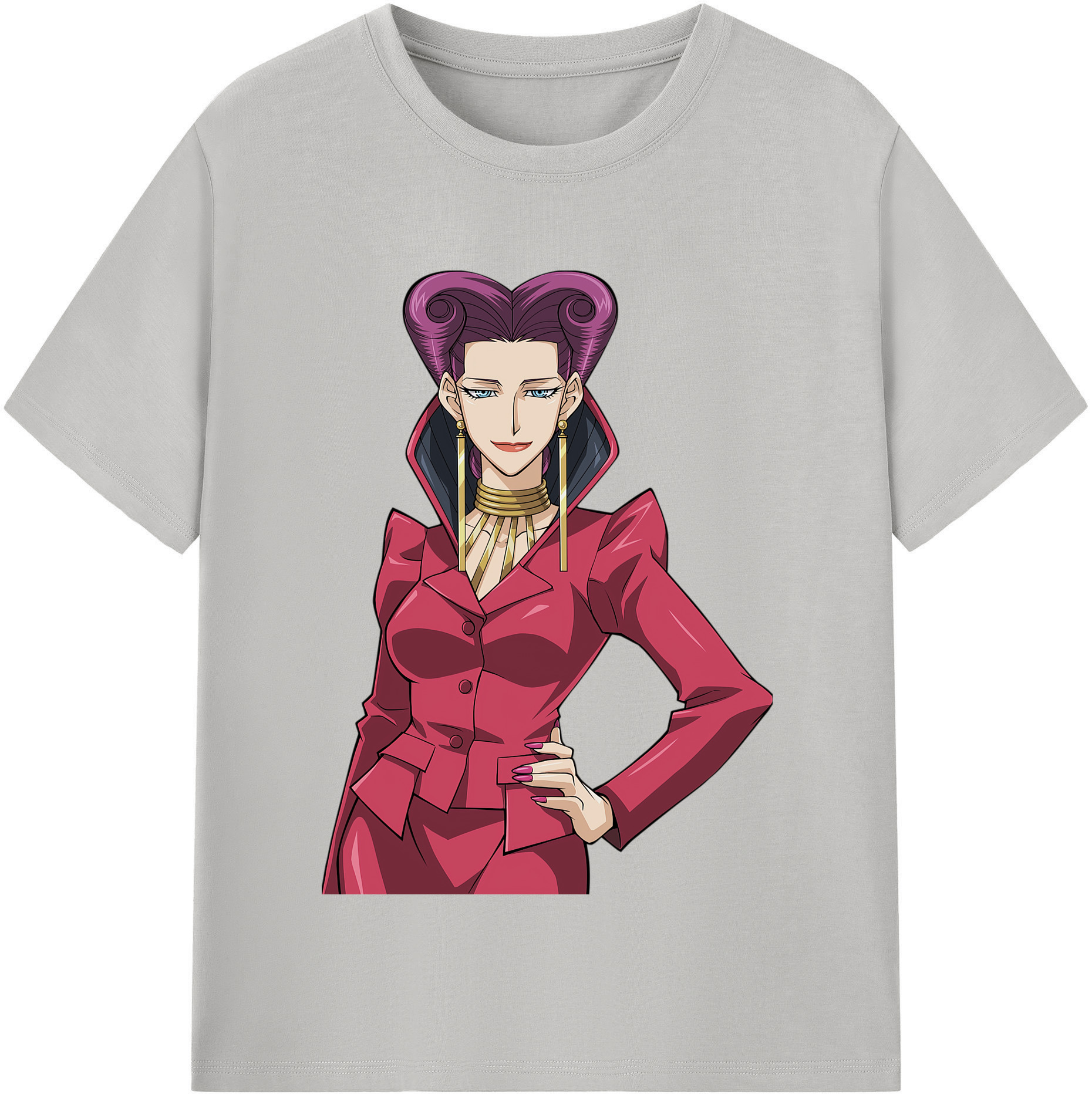 （画像用） 遊☆戯☆王 Yu-Gi-Oh! レディースカジュアルプリントTシャツ（綿100％）