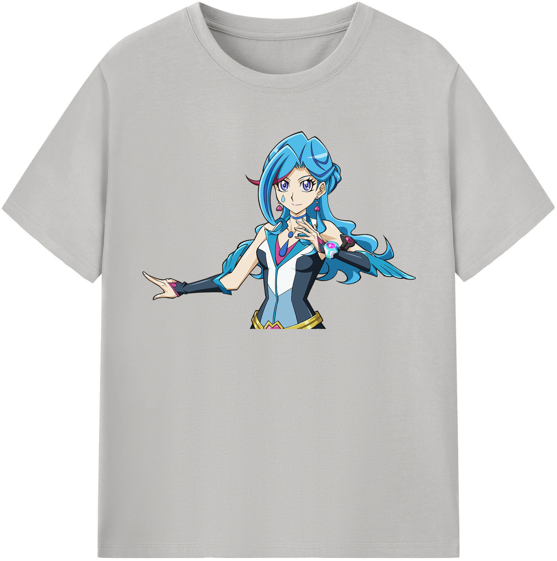 （画像用） 遊☆戯☆王 Yu-Gi-Oh! レディースカジュアルプリントTシャツ（綿100％）