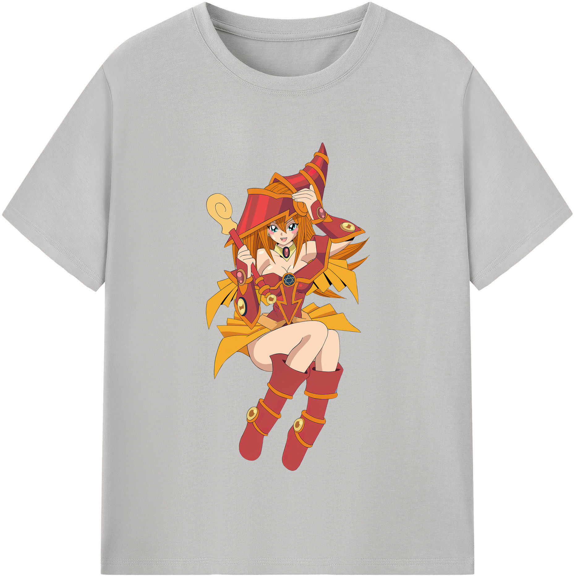 （画像用） 遊☆戯☆王 Yu-Gi-Oh! レディースカジュアルプリントTシャツ（綿100％）