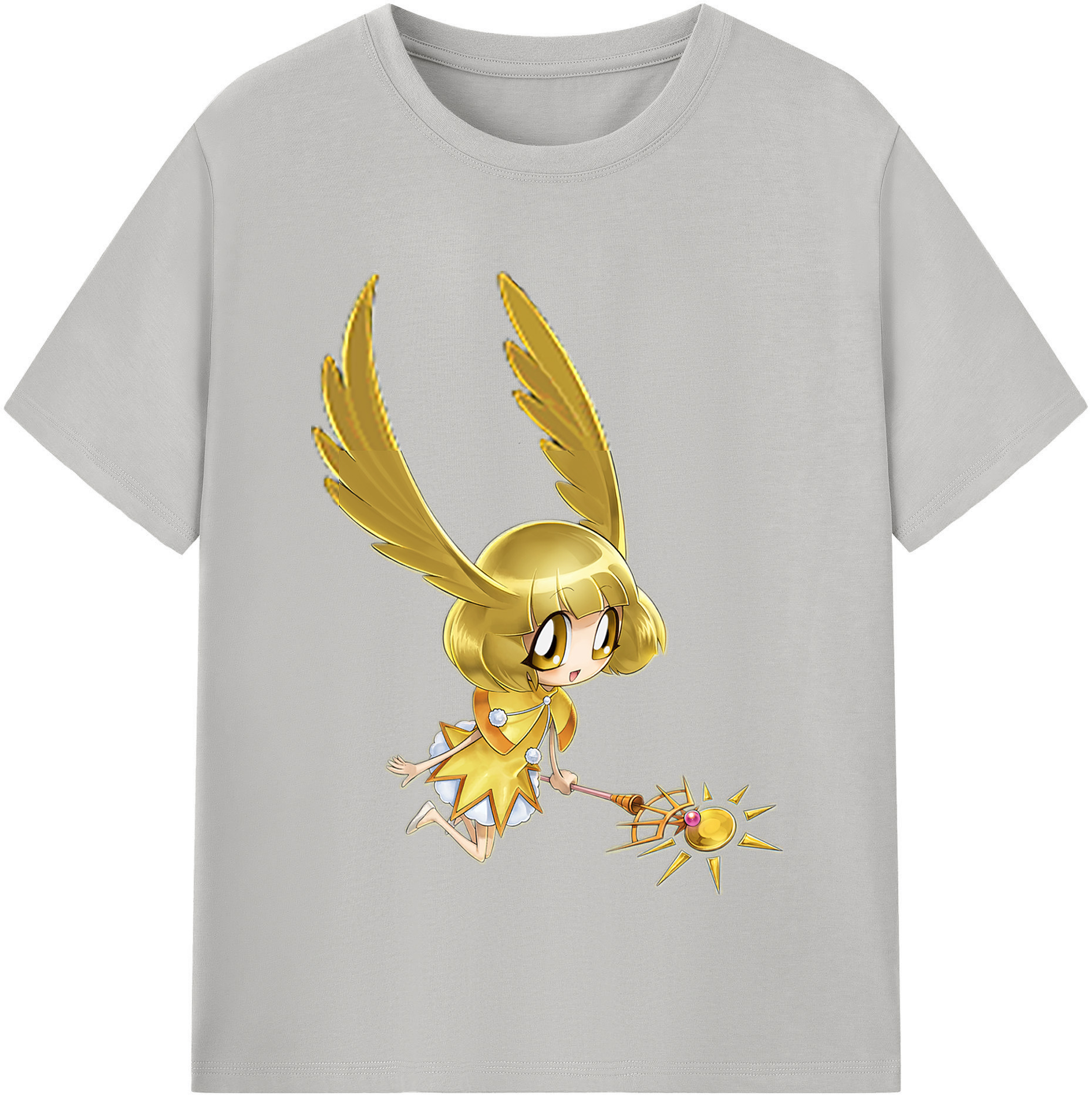 （画像用） 遊☆戯☆王 Yu-Gi-Oh! レディースカジュアルプリントTシャツ（綿100％）
