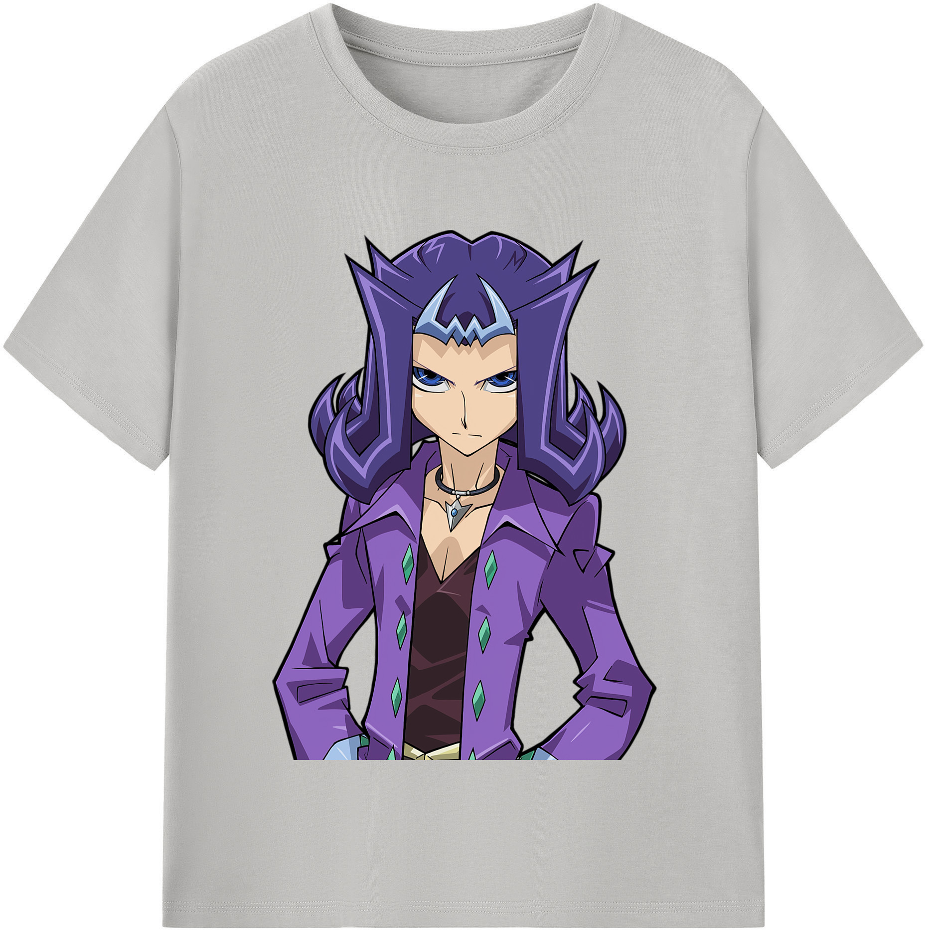 （画像用） 遊☆戯☆王 Yu-Gi-Oh! レディースカジュアルプリントTシャツ（綿100％）
