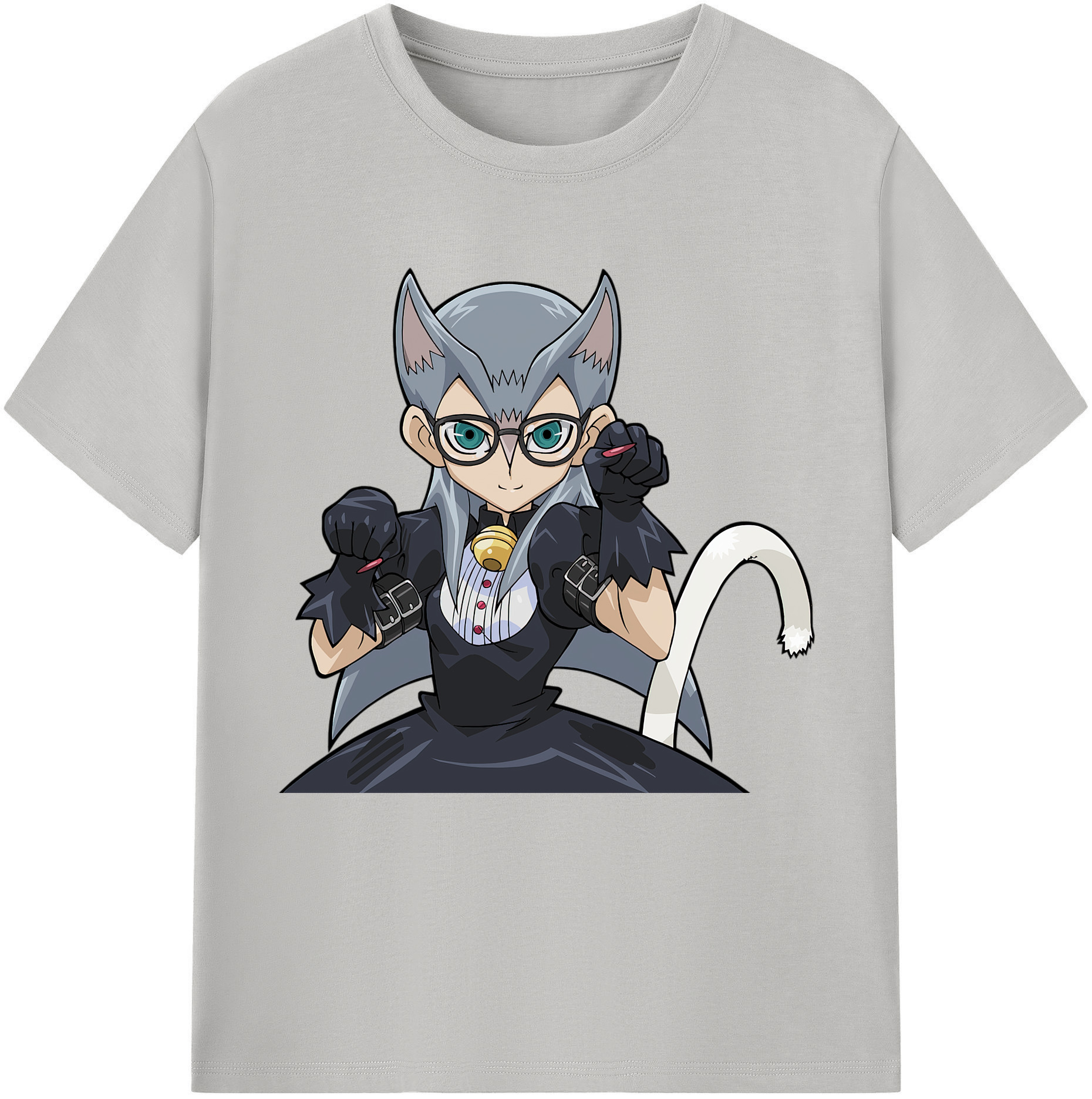 （画像用） 遊☆戯☆王 Yu-Gi-Oh! レディースカジュアルプリントTシャツ（綿100％）
