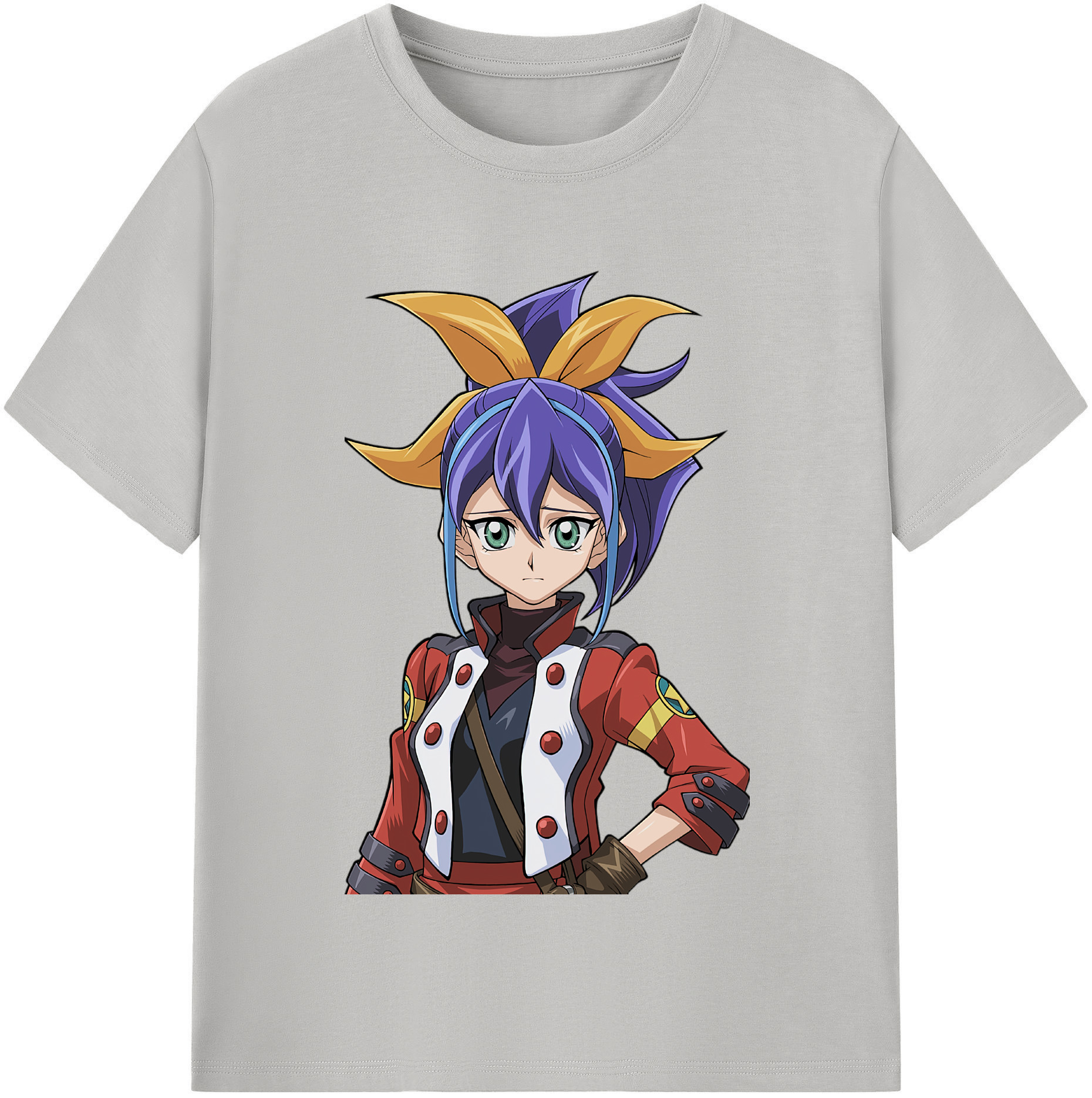 （画像用） 遊☆戯☆王 Yu-Gi-Oh! レディースカジュアルプリントTシャツ（綿100％）
