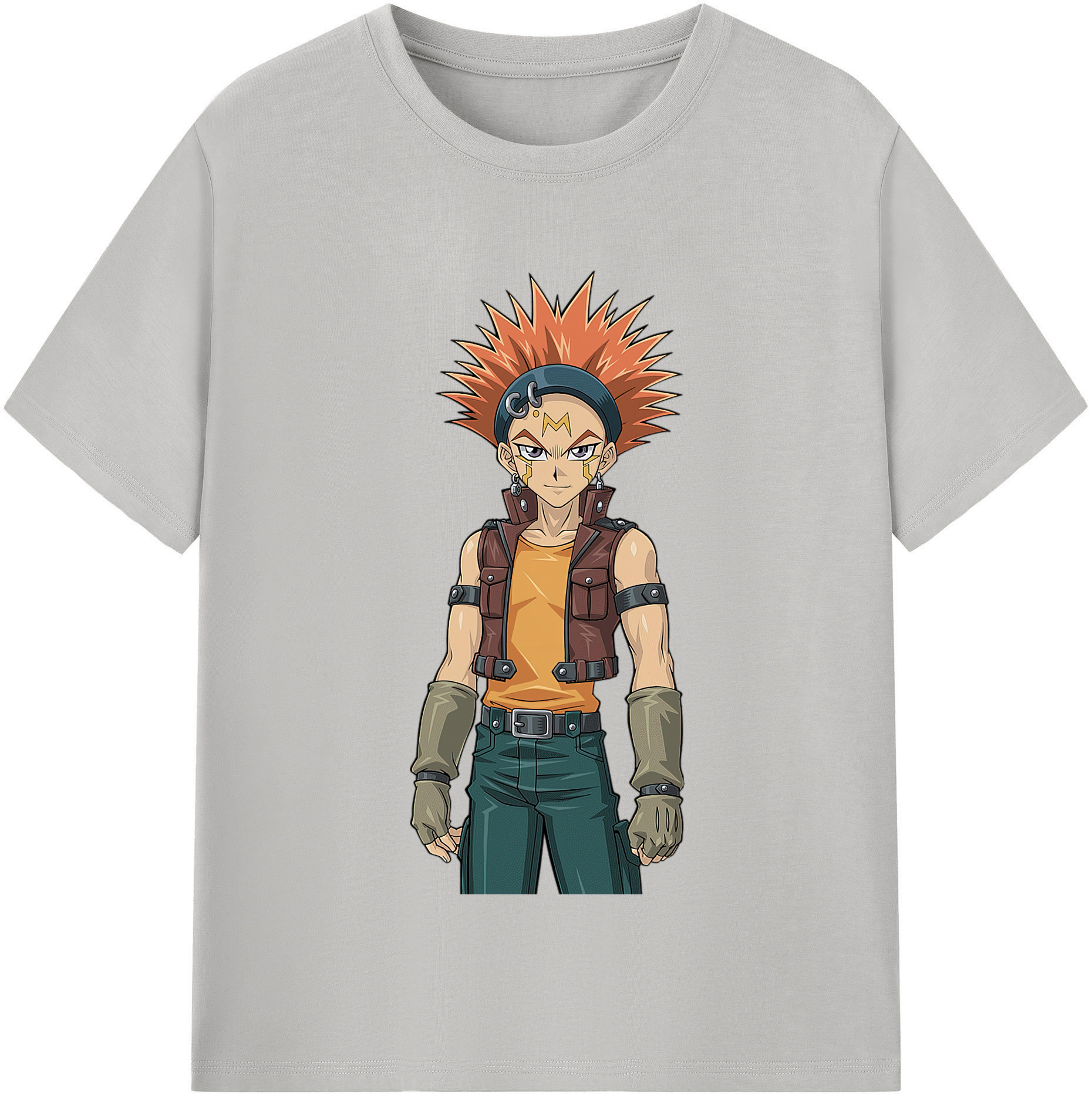 （画像用） 遊☆戯☆王 Yu-Gi-Oh! レディースカジュアルプリントTシャツ（綿100％）