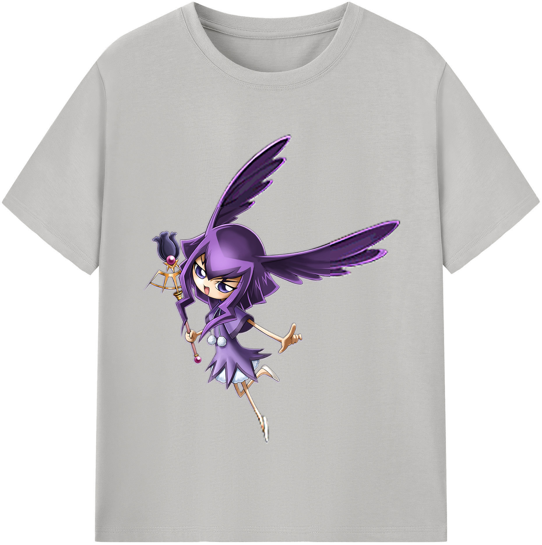 （画像用） 遊☆戯☆王 Yu-Gi-Oh! レディースカジュアルプリントTシャツ（綿100％）