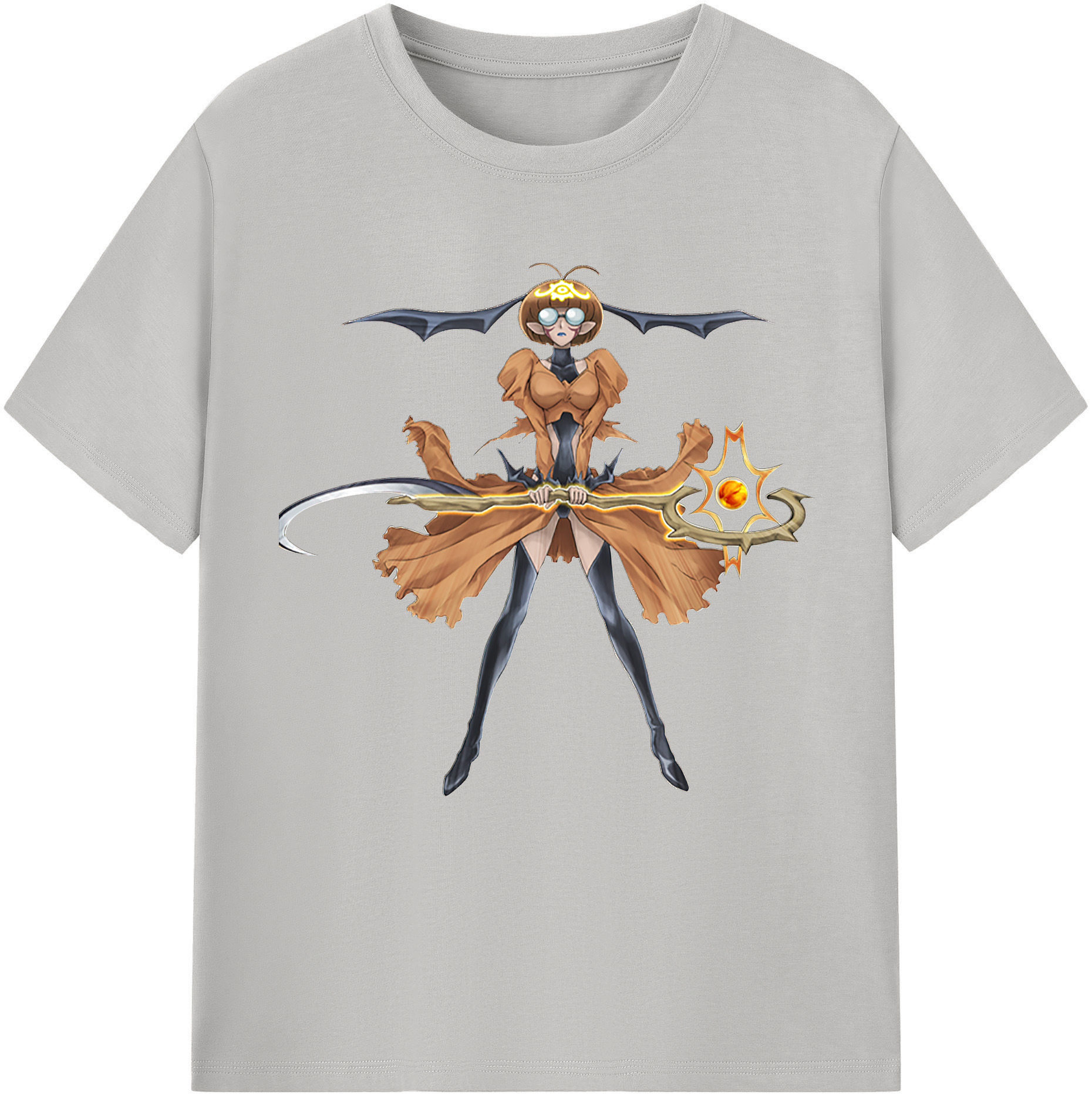 （画像用） 遊☆戯☆王 Yu-Gi-Oh! レディースカジュアルプリントTシャツ（綿100％）