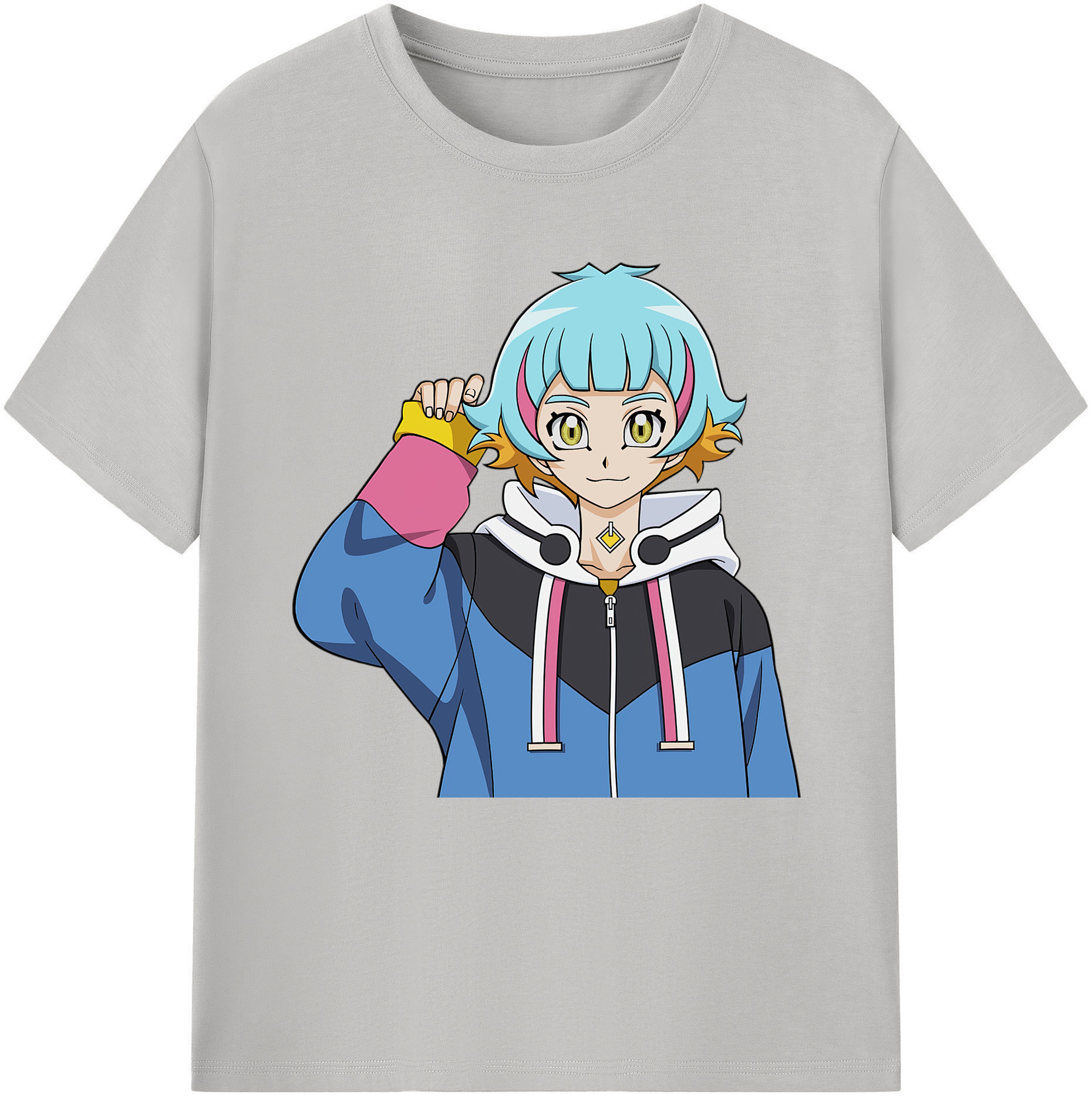 （画像用） 遊☆戯☆王 Yu-Gi-Oh! レディースカジュアルプリントTシャツ（綿100％）