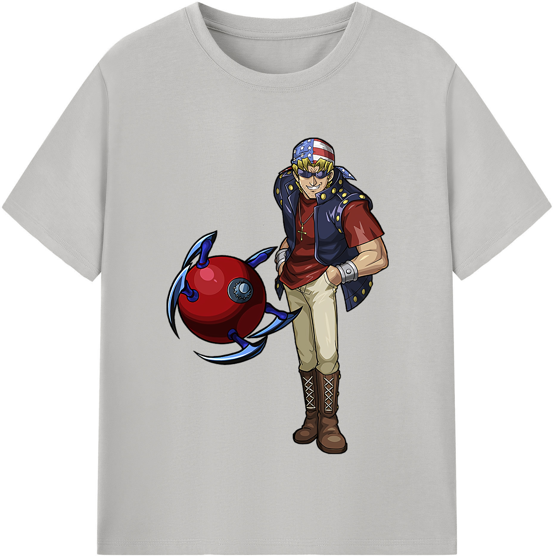 （画像用） 遊☆戯☆王 Yu-Gi-Oh! レディースカジュアルプリントTシャツ（綿100％）
