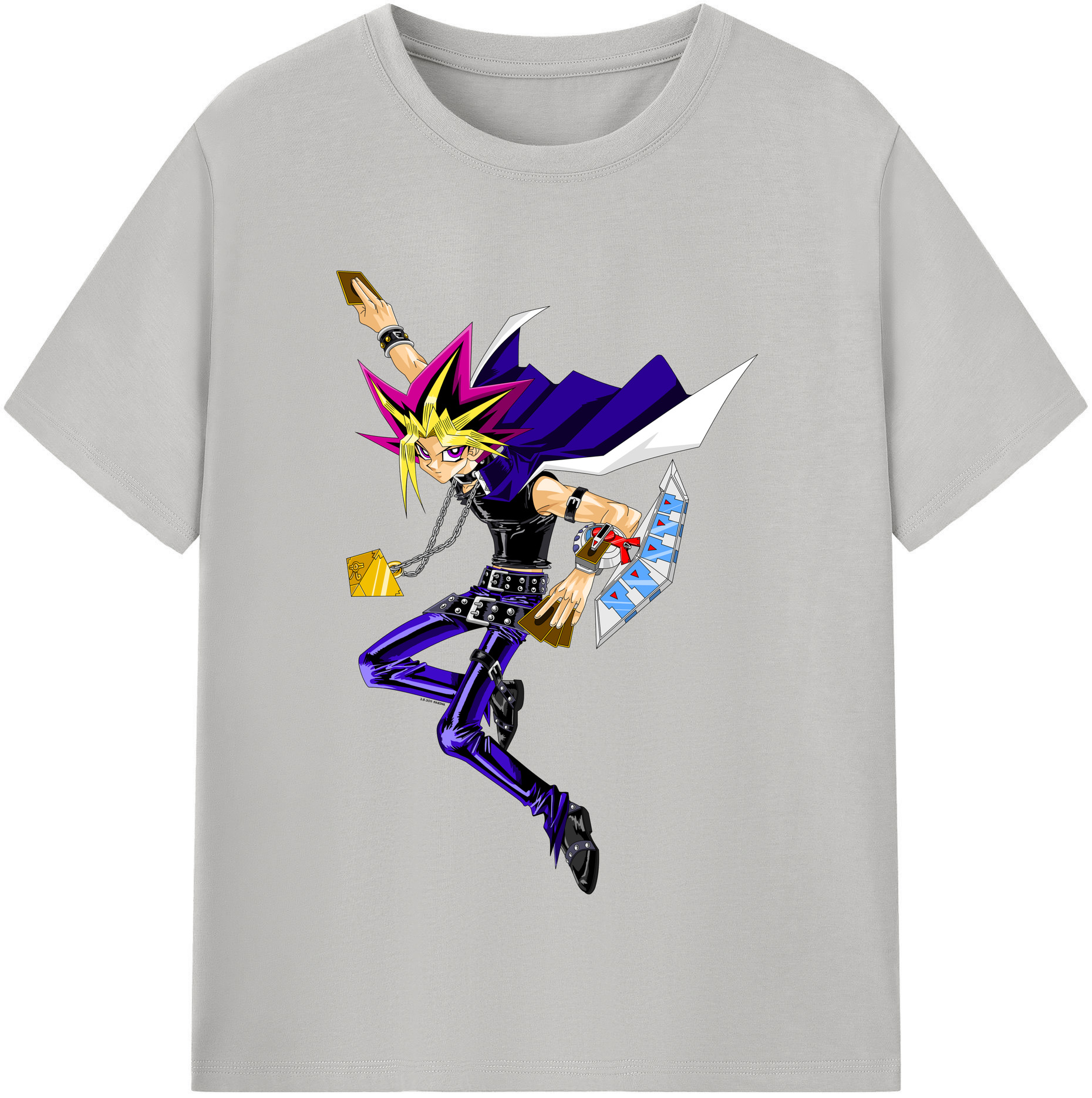 （画像用） 遊☆戯☆王 Yu-Gi-Oh! レディースカジュアルプリントTシャツ（綿100％）
