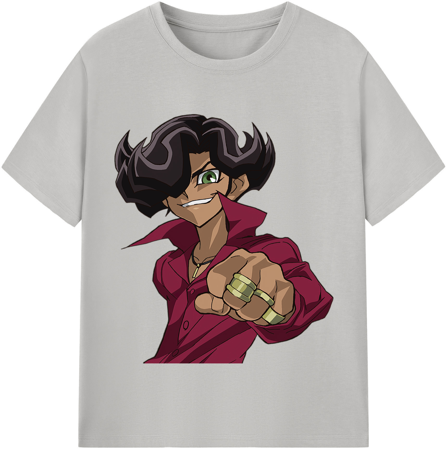 （画像用） 遊☆戯☆王 Yu-Gi-Oh! レディースカジュアルプリントTシャツ（綿100％）