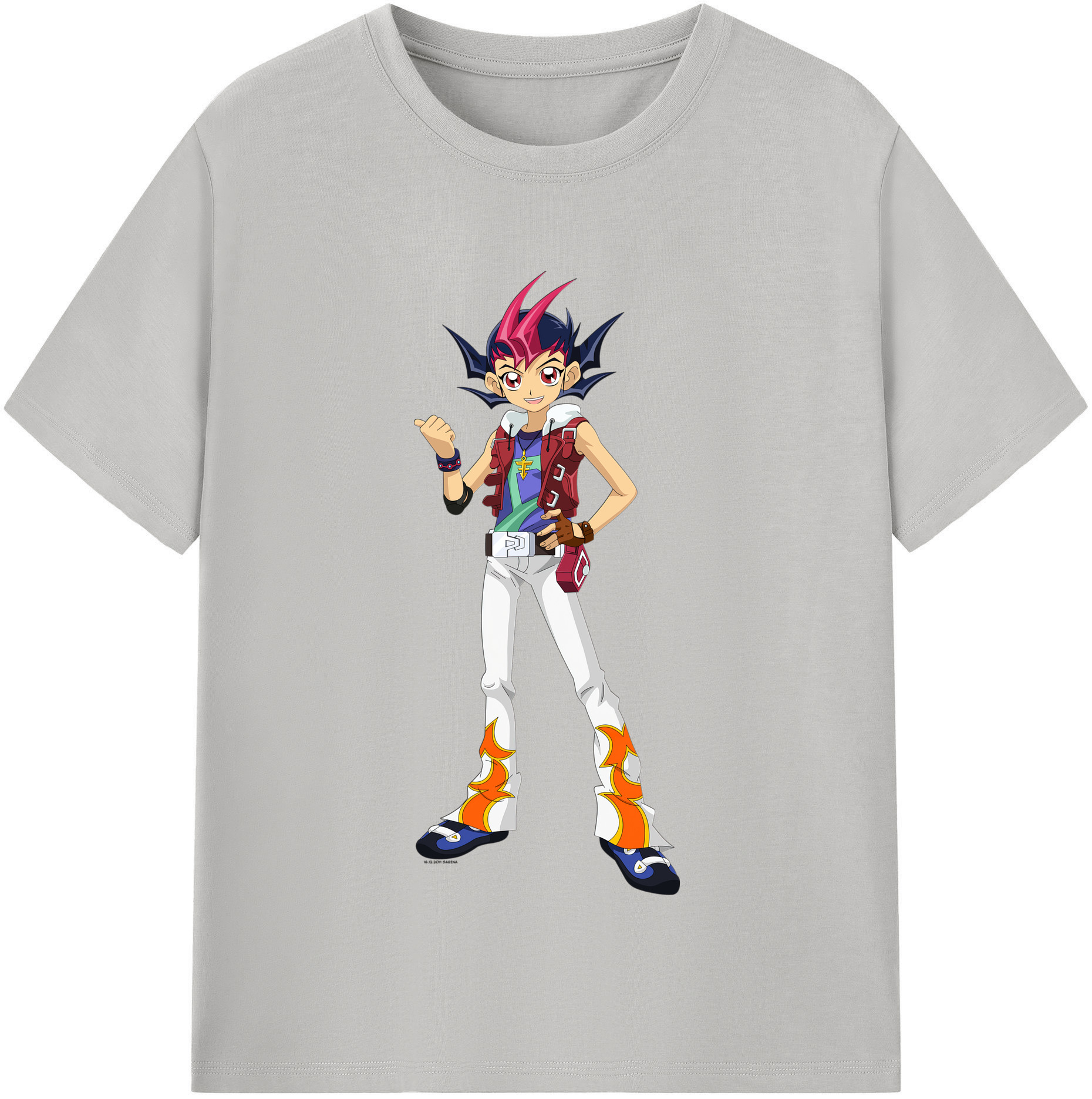 （画像用） 遊☆戯☆王 Yu-Gi-Oh! レディースカジュアルプリントTシャツ（綿100％）