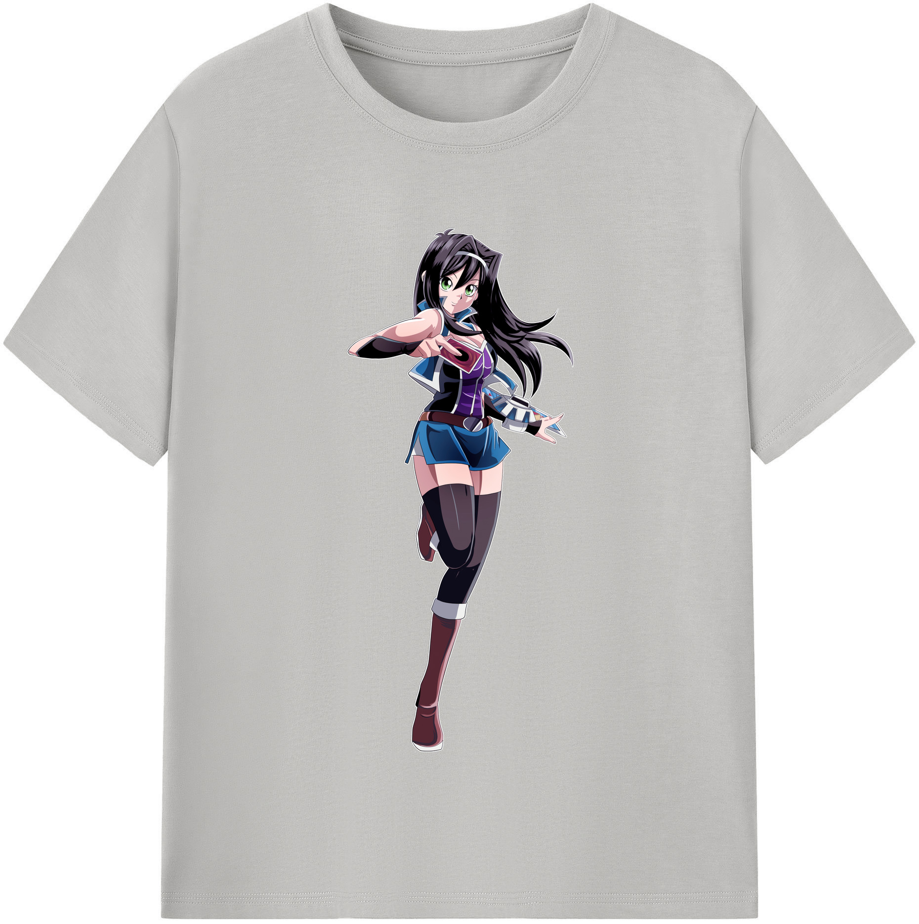 （画像用） 遊☆戯☆王 Yu-Gi-Oh! レディースカジュアルプリントTシャツ（綿100％）