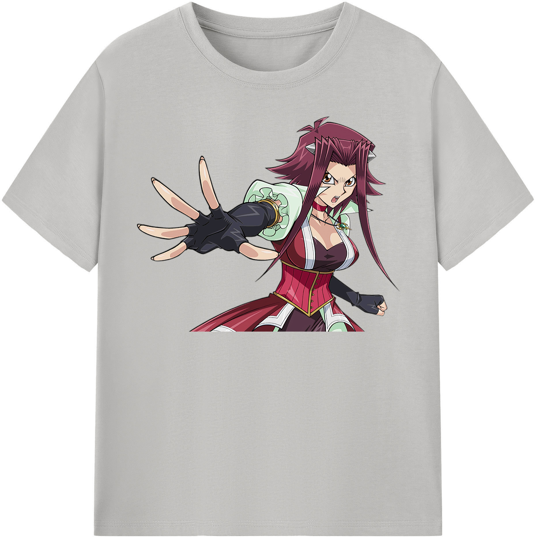 （画像用） 遊☆戯☆王 Yu-Gi-Oh! レディースカジュアルプリントTシャツ（綿100％）