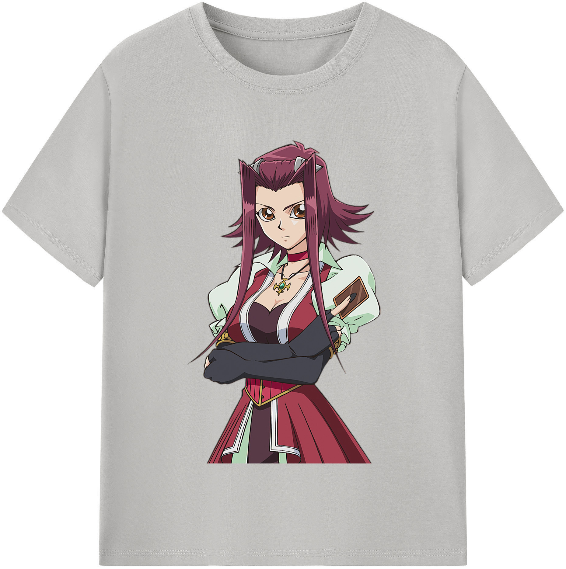 （画像用） 遊☆戯☆王 Yu-Gi-Oh! レディースカジュアルプリントTシャツ（綿100％）