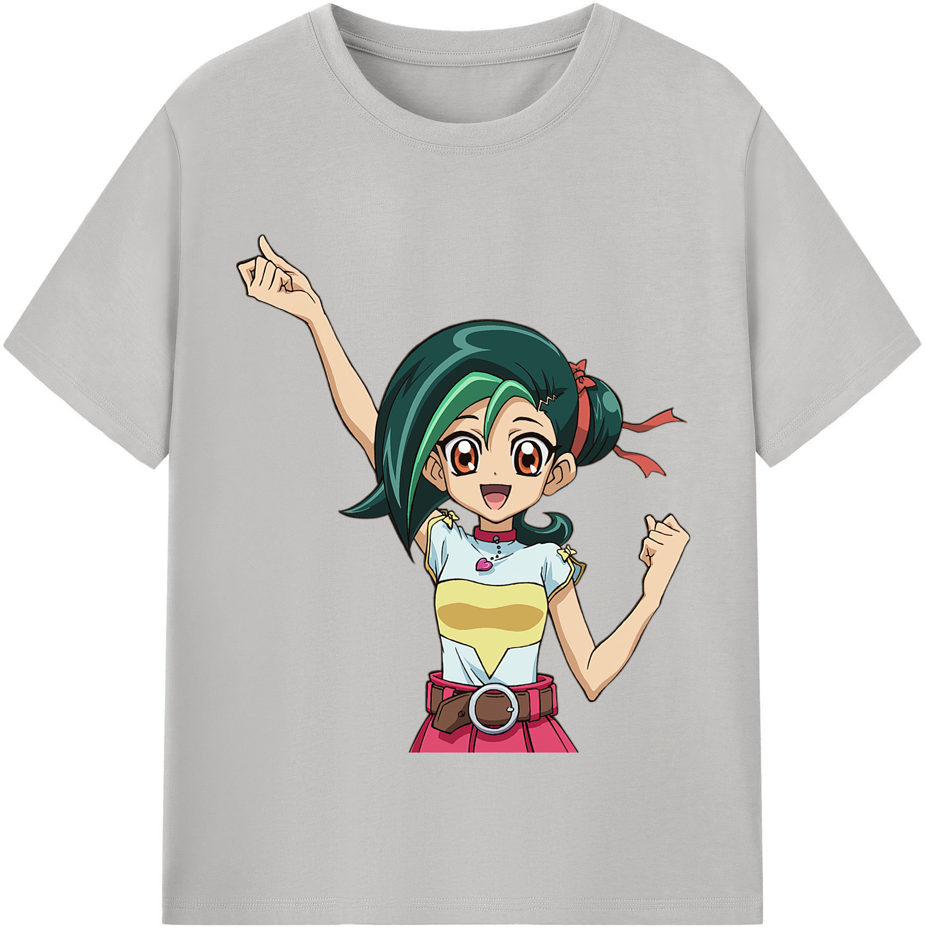 （画像用） 遊☆戯☆王 Yu-Gi-Oh! レディースカジュアルプリントTシャツ（綿100％）