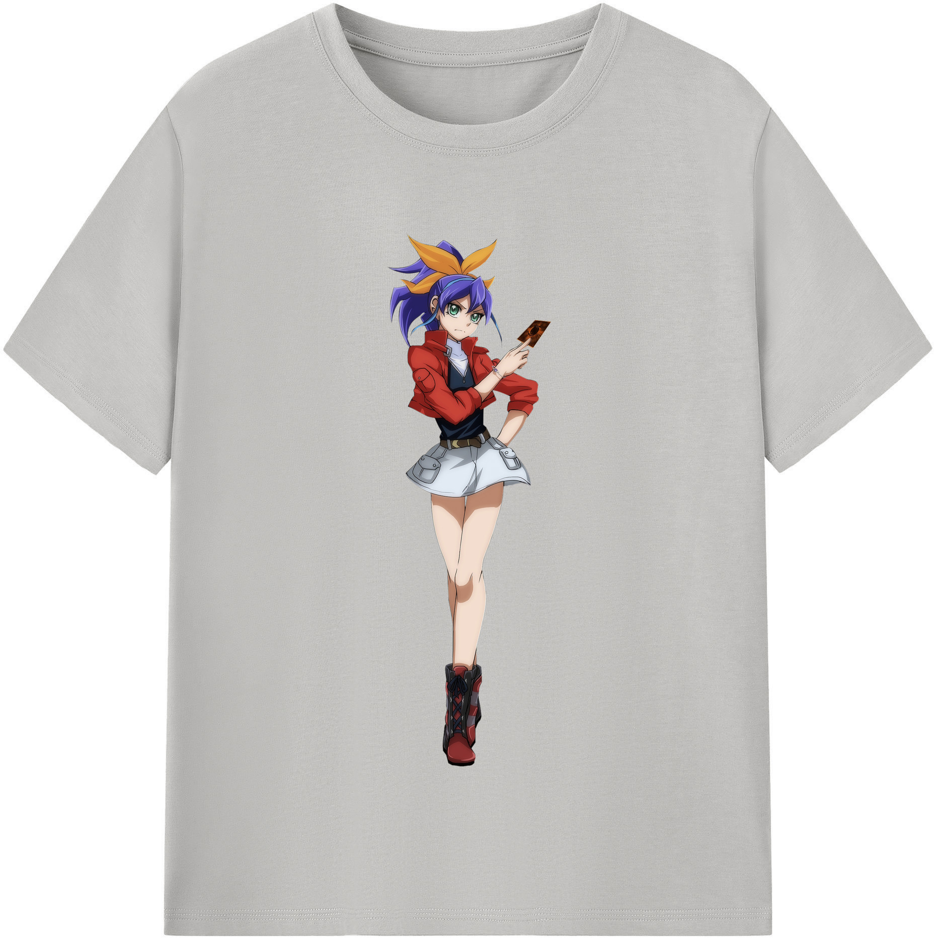 （画像用） 遊☆戯☆王 Yu-Gi-Oh! レディースカジュアルプリントTシャツ（綿100％）