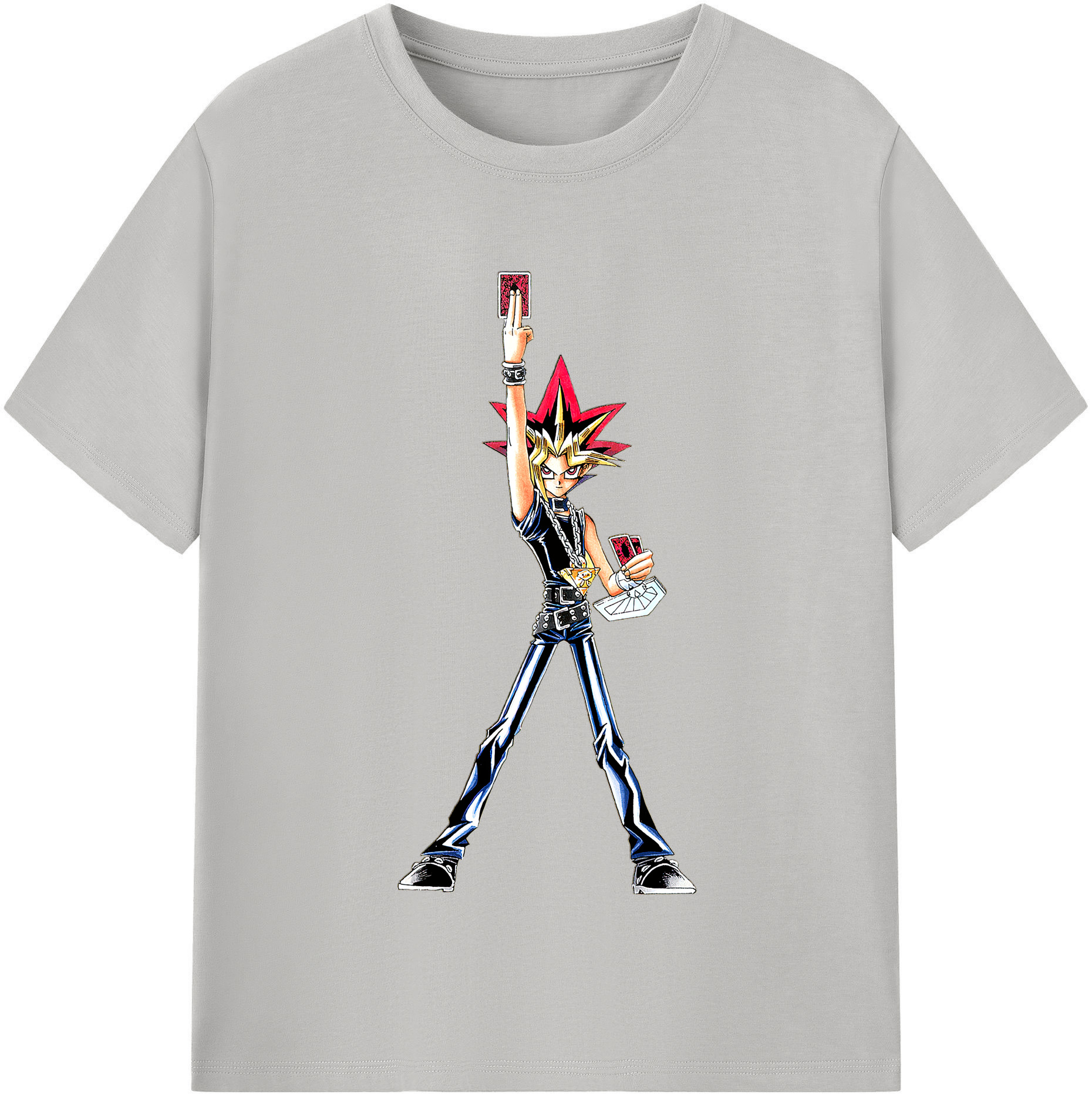 （画像用） 遊☆戯☆王 Yu-Gi-Oh! レディースカジュアルプリントTシャツ（綿100％）