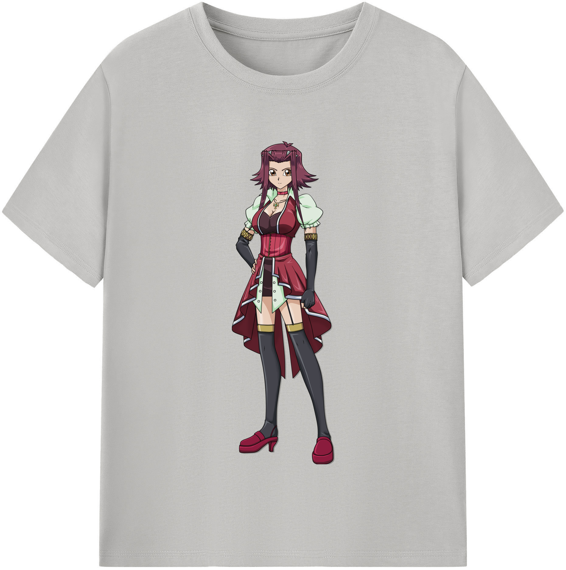 （画像用） 遊☆戯☆王 Yu-Gi-Oh! レディースカジュアルプリントTシャツ（綿100％）