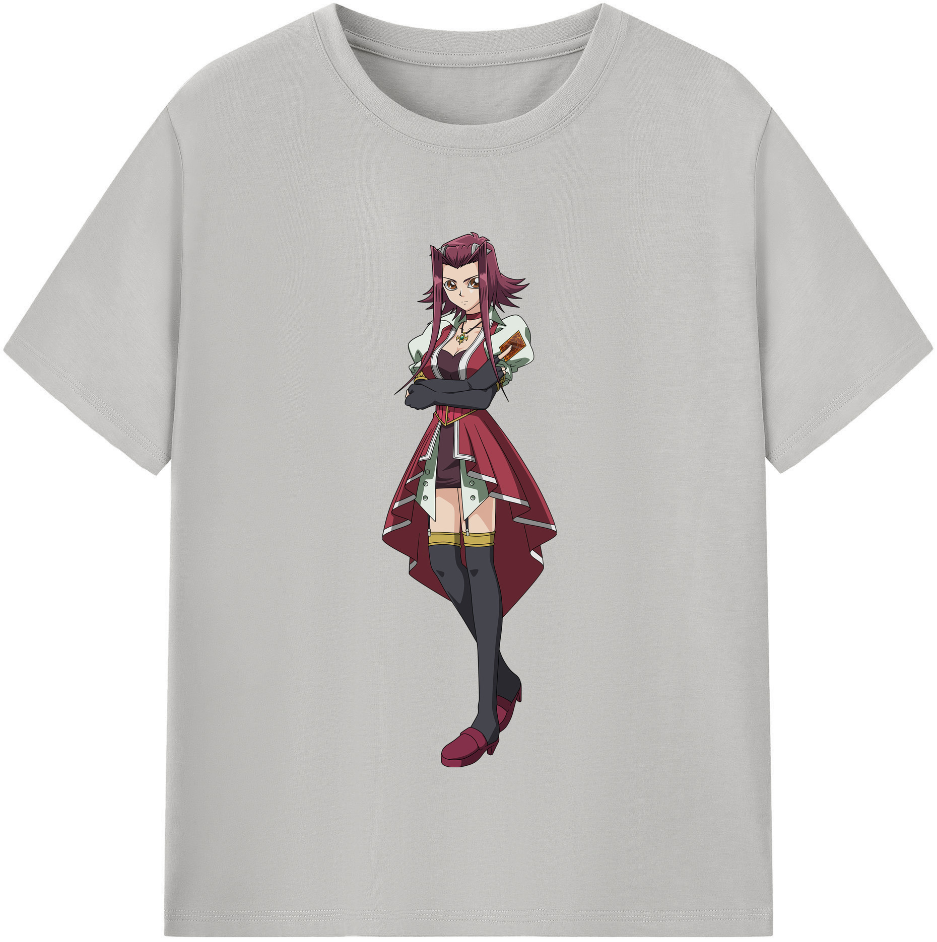 （画像用） 遊☆戯☆王 Yu-Gi-Oh! レディースカジュアルプリントTシャツ（綿100％）