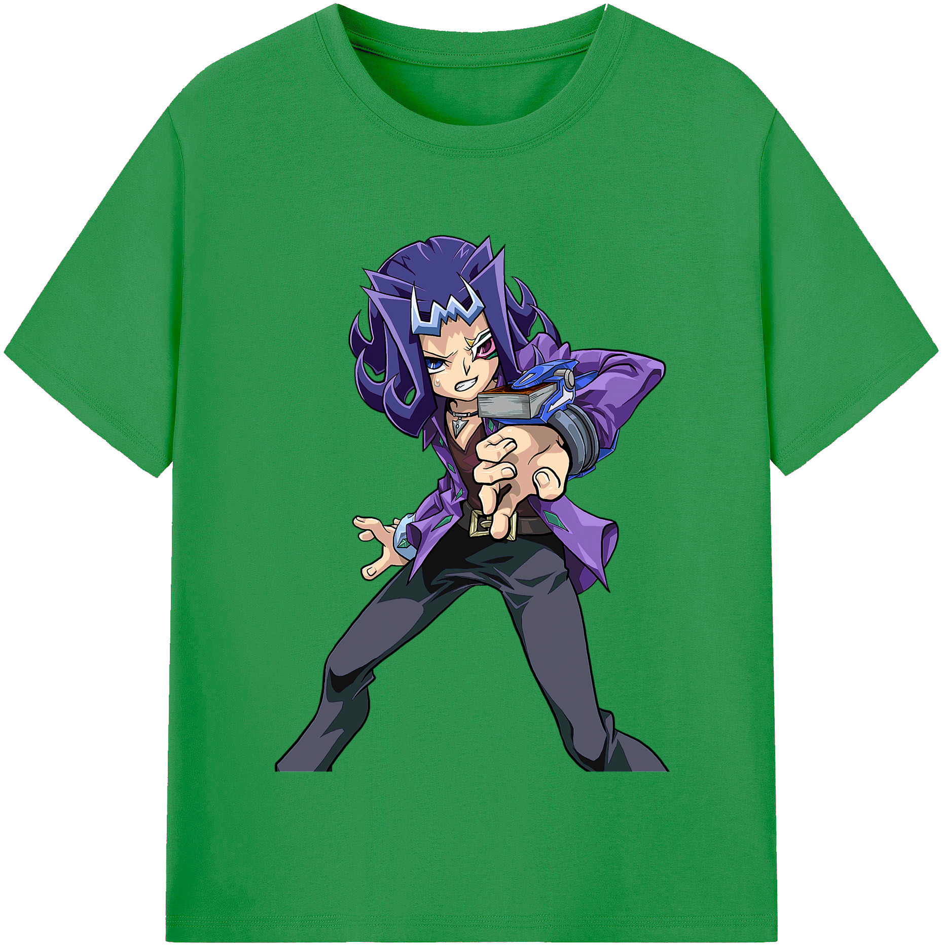 （画像用） 遊☆戯☆王 Yu-Gi-Oh! レディースカジュアルプリントTシャツ（綿100％）