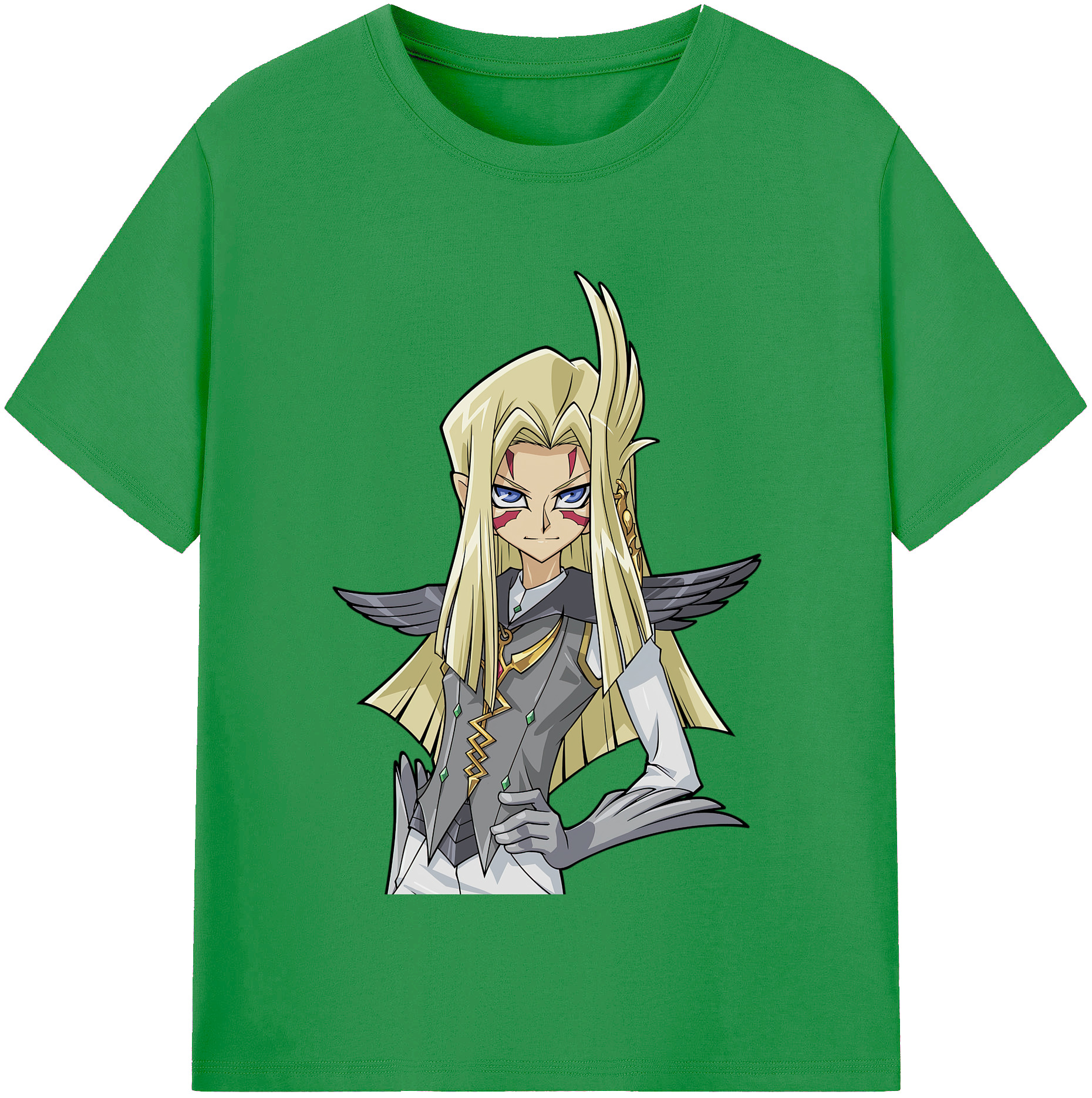 （画像用） 遊☆戯☆王 Yu-Gi-Oh! レディースカジュアルプリントTシャツ（綿100％）