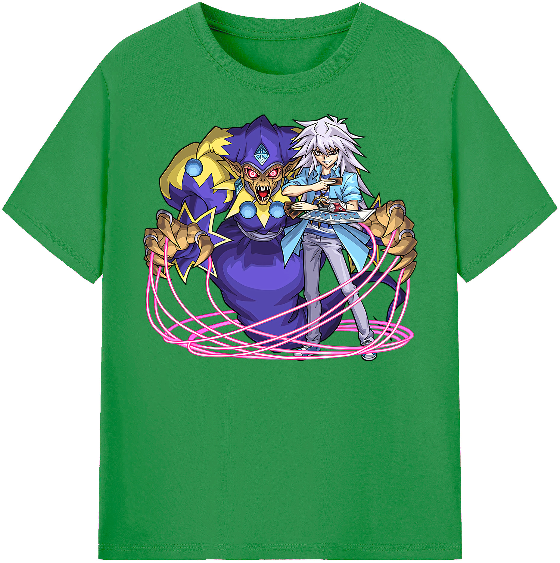 （画像用） 遊☆戯☆王 Yu-Gi-Oh! レディースカジュアルプリントTシャツ（綿100％）