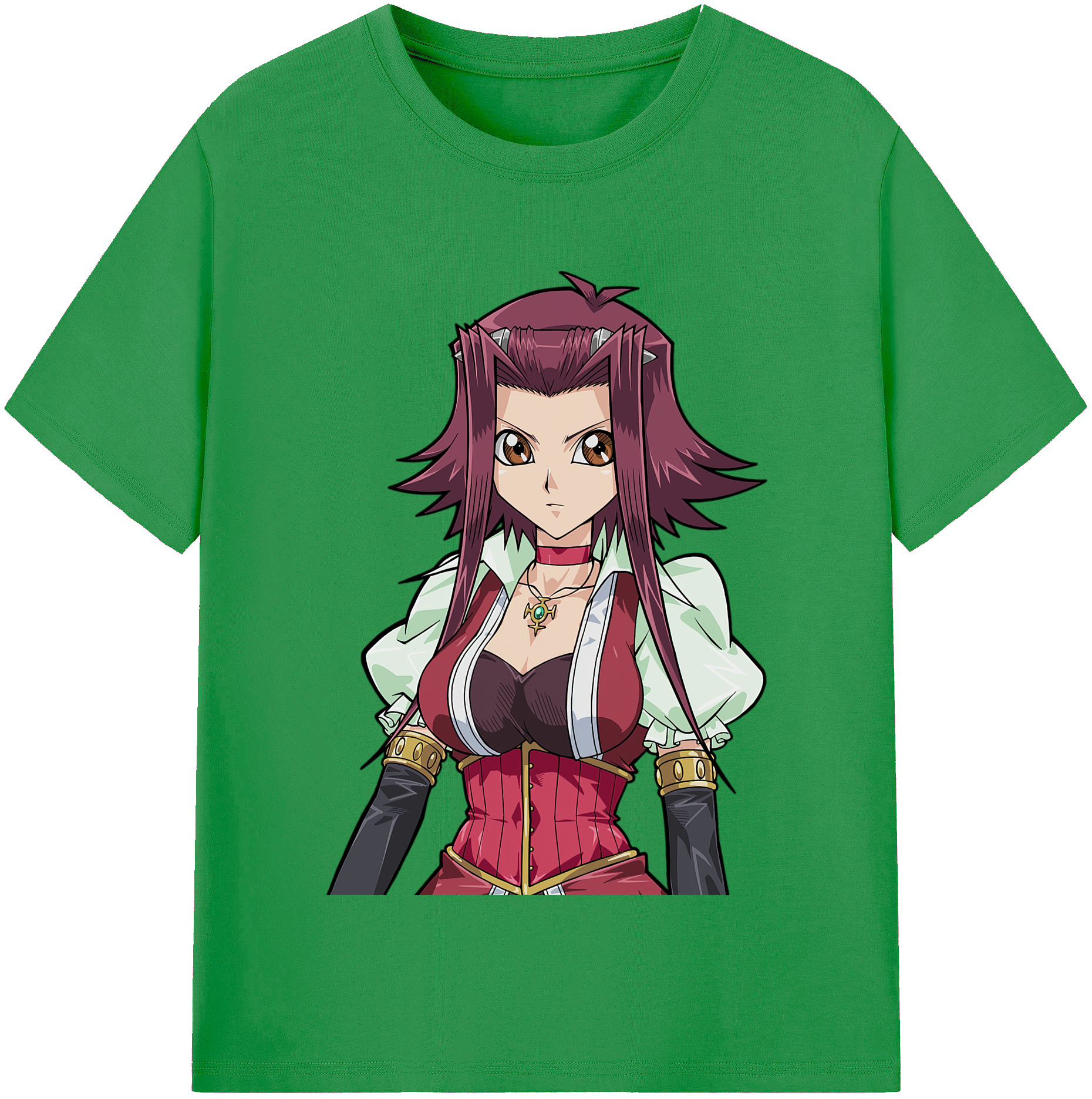（画像用） 遊☆戯☆王 Yu-Gi-Oh! レディースカジュアルプリントTシャツ（綿100％）