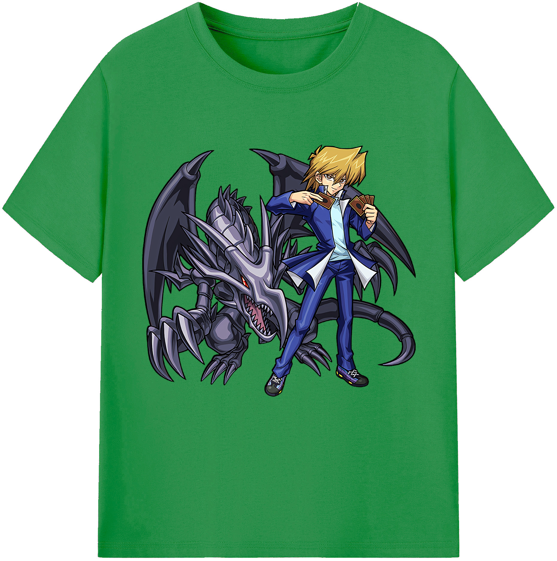 （画像用） 遊☆戯☆王 Yu-Gi-Oh! レディースカジュアルプリントTシャツ（綿100％）