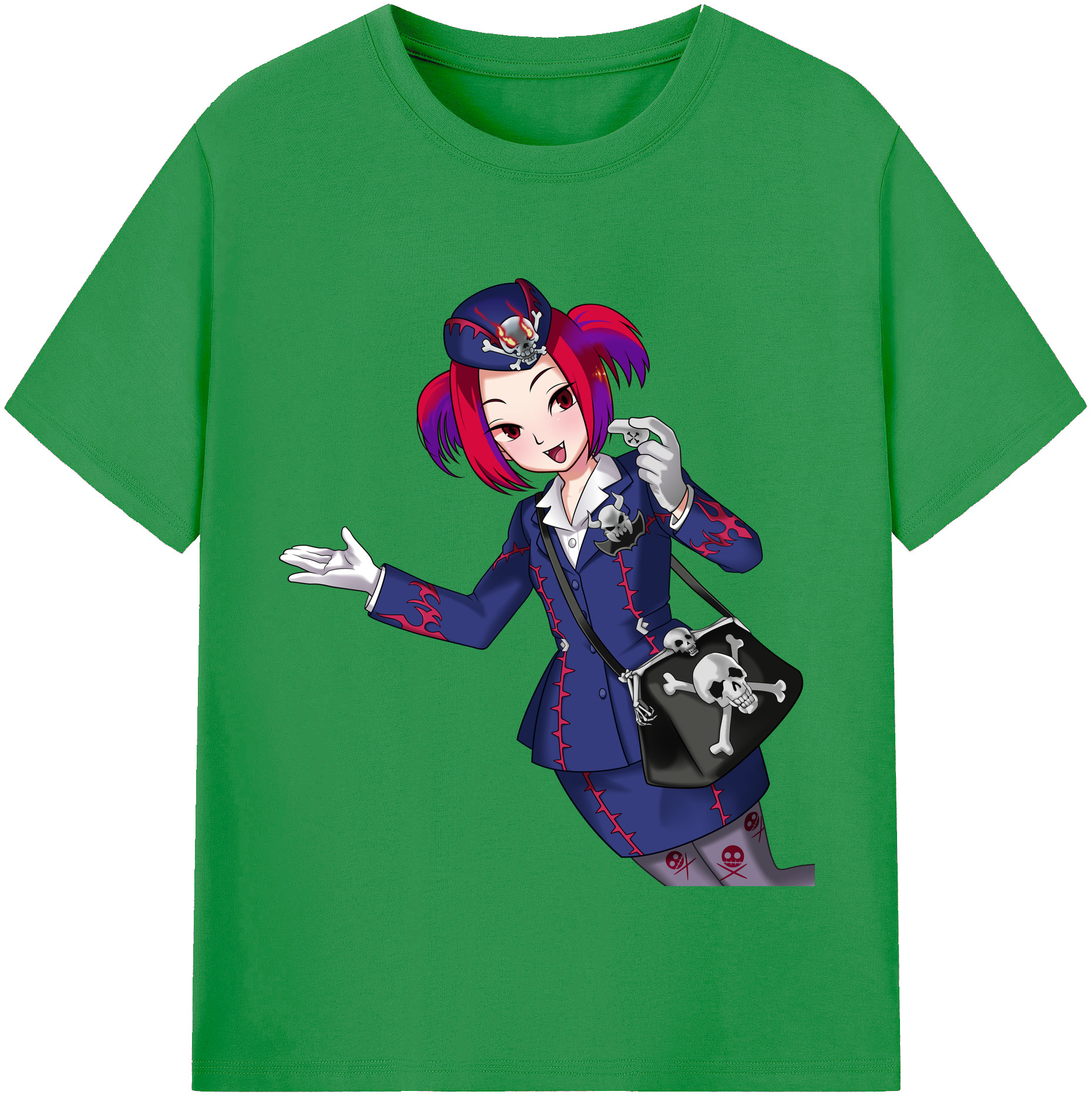 （画像用） 遊☆戯☆王 Yu-Gi-Oh! レディースカジュアルプリントTシャツ（綿100％）