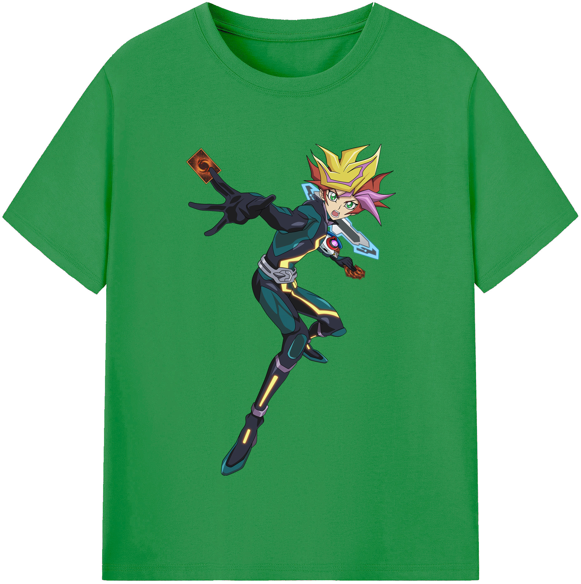 （画像用） 遊☆戯☆王 Yu-Gi-Oh! レディースカジュアルプリントTシャツ（綿100％）
