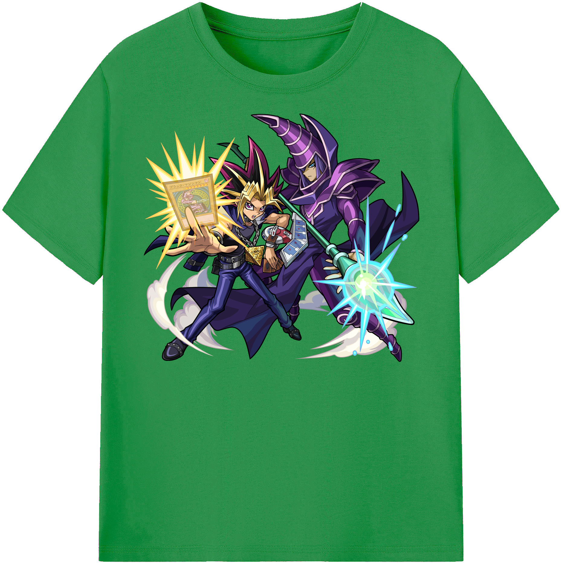 （画像用） 遊☆戯☆王 Yu-Gi-Oh! レディースカジュアルプリントTシャツ（綿100％）