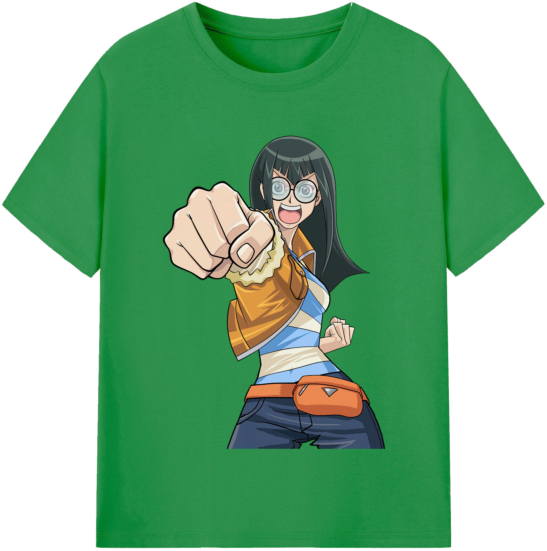 （画像用） 遊☆戯☆王 Yu-Gi-Oh! レディースカジュアルプリントTシャツ（綿100％）
