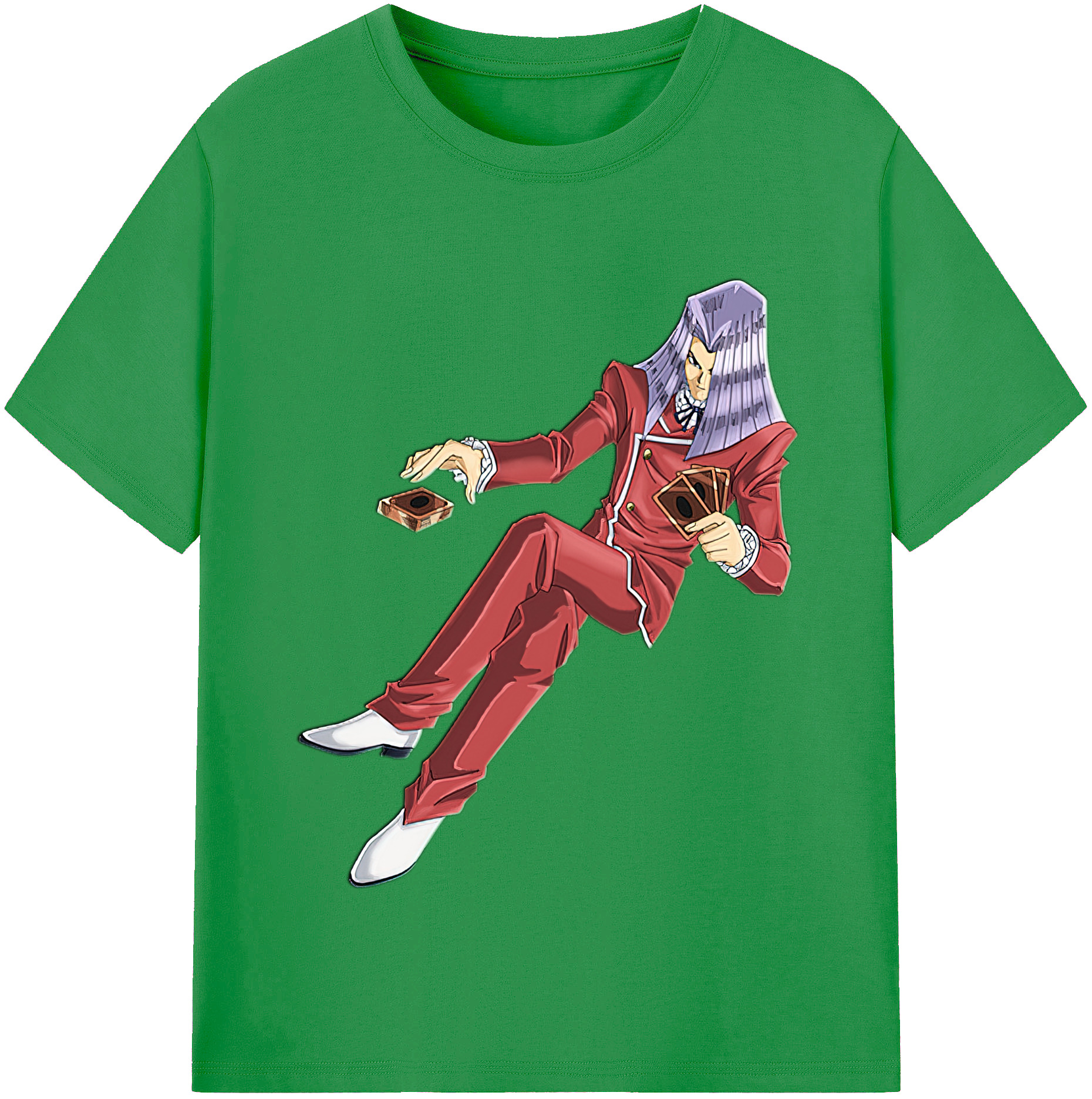 （画像用） 遊☆戯☆王 Yu-Gi-Oh! レディースカジュアルプリントTシャツ（綿100％）