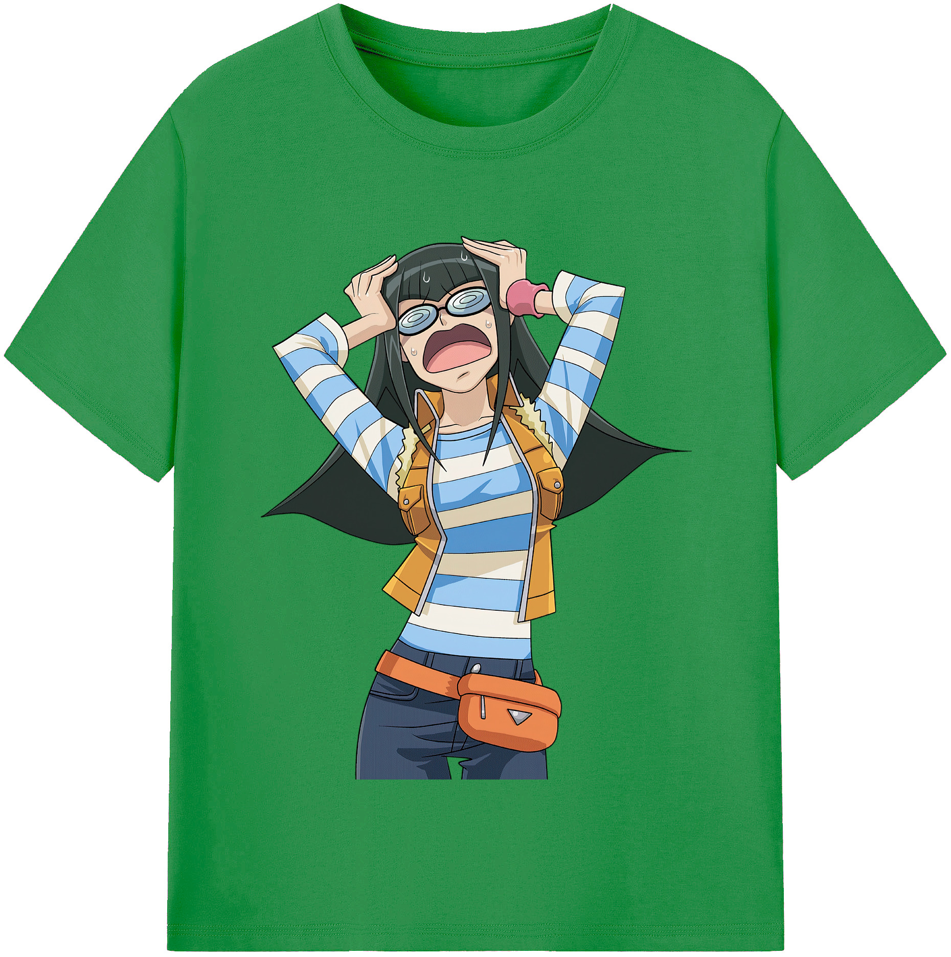 （画像用） 遊☆戯☆王 Yu-Gi-Oh! レディースカジュアルプリントTシャツ（綿100％）