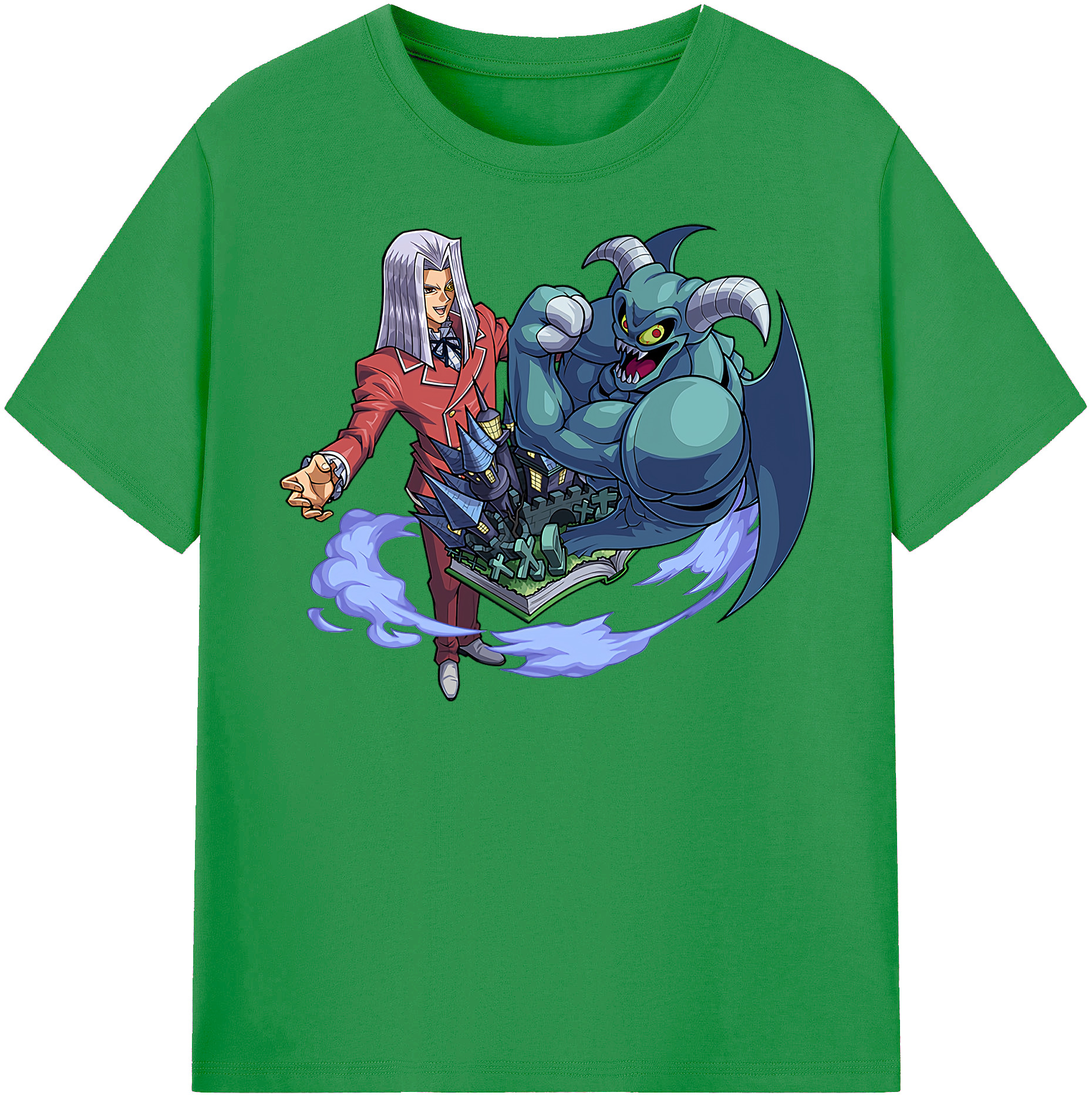 （画像用） 遊☆戯☆王 Yu-Gi-Oh! レディースカジュアルプリントTシャツ（綿100％）