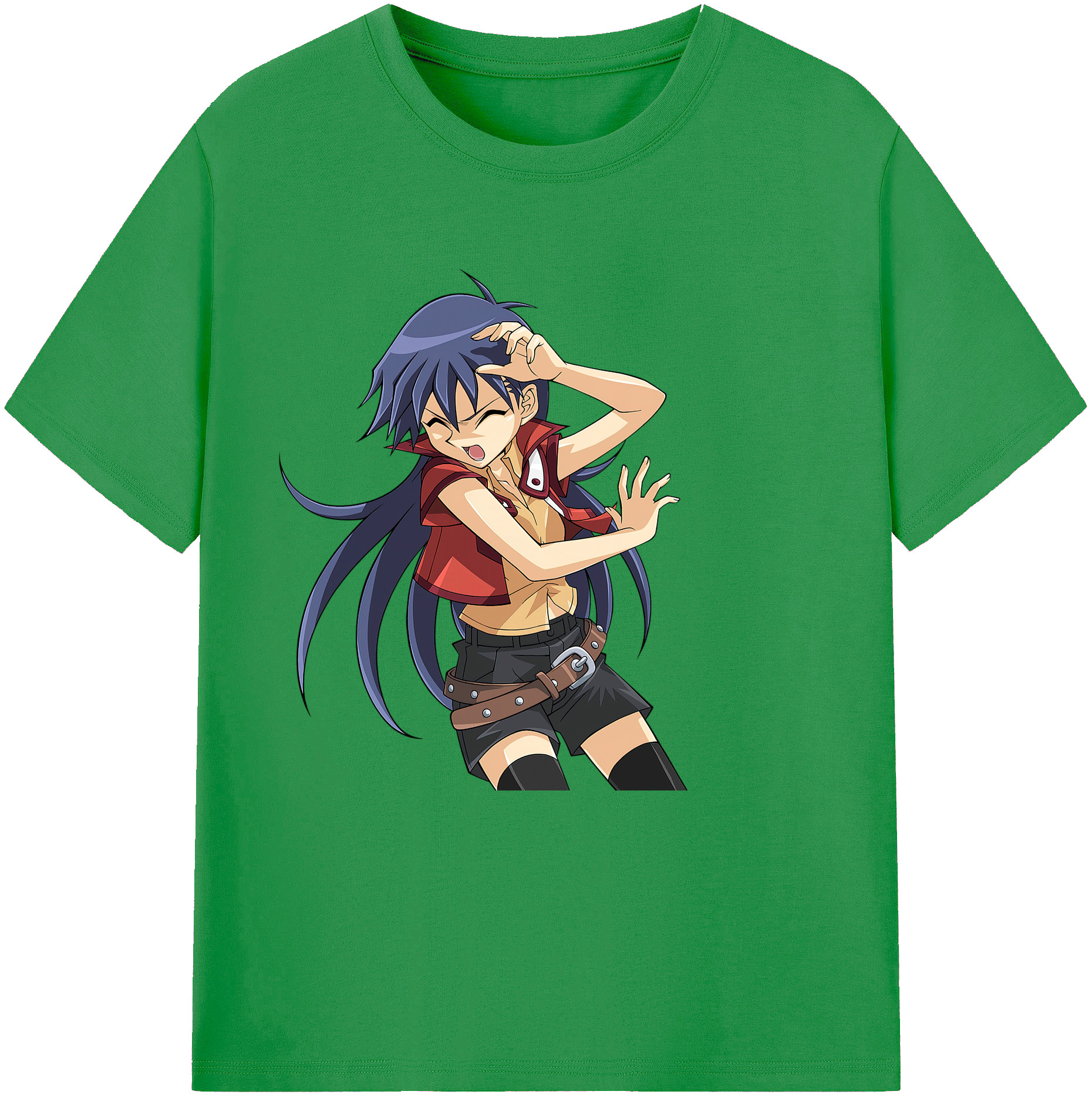 （画像用） 遊☆戯☆王 Yu-Gi-Oh! レディースカジュアルプリントTシャツ（綿100％）