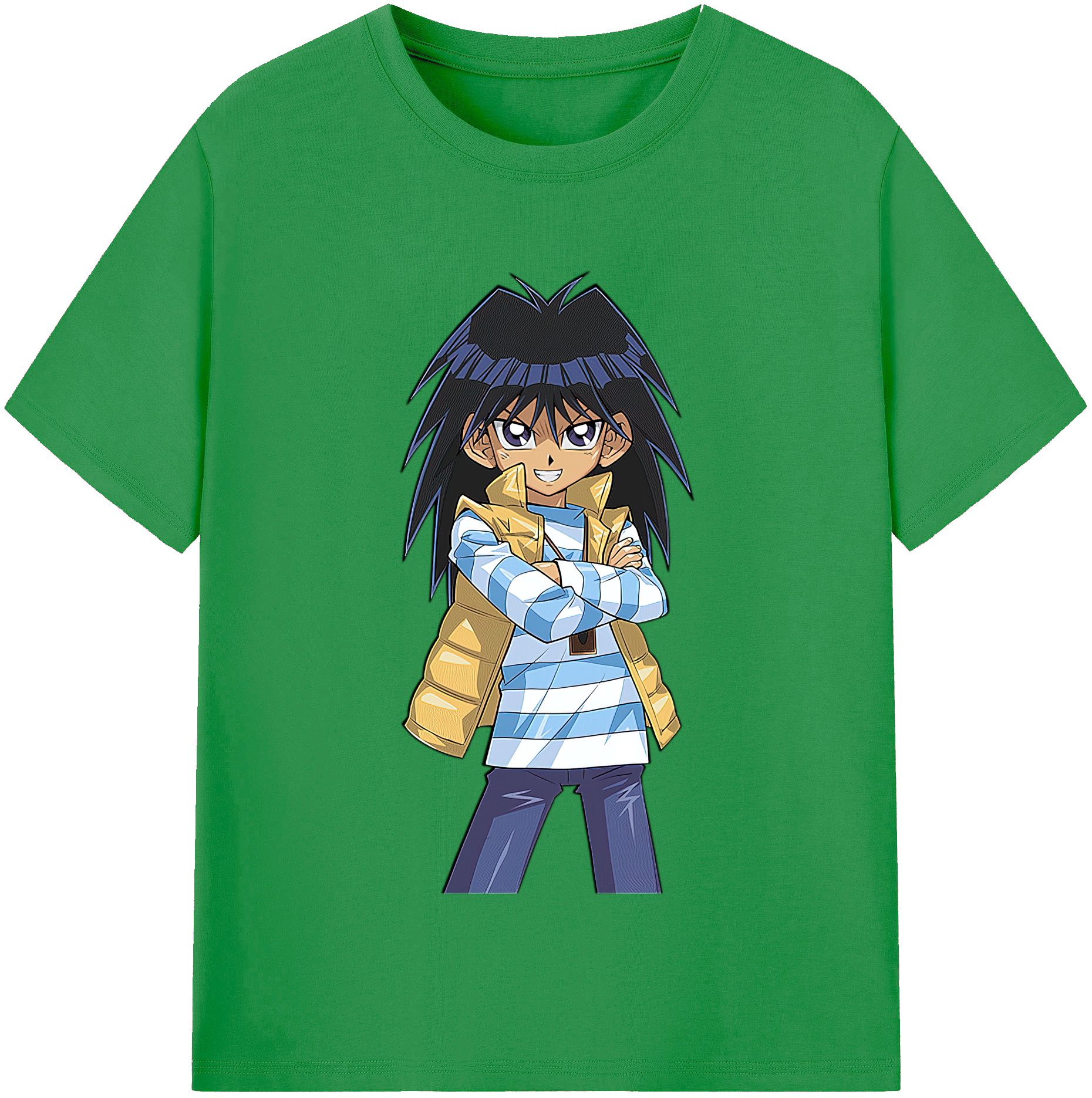 （画像用） 遊☆戯☆王 Yu-Gi-Oh! レディースカジュアルプリントTシャツ（綿100％）