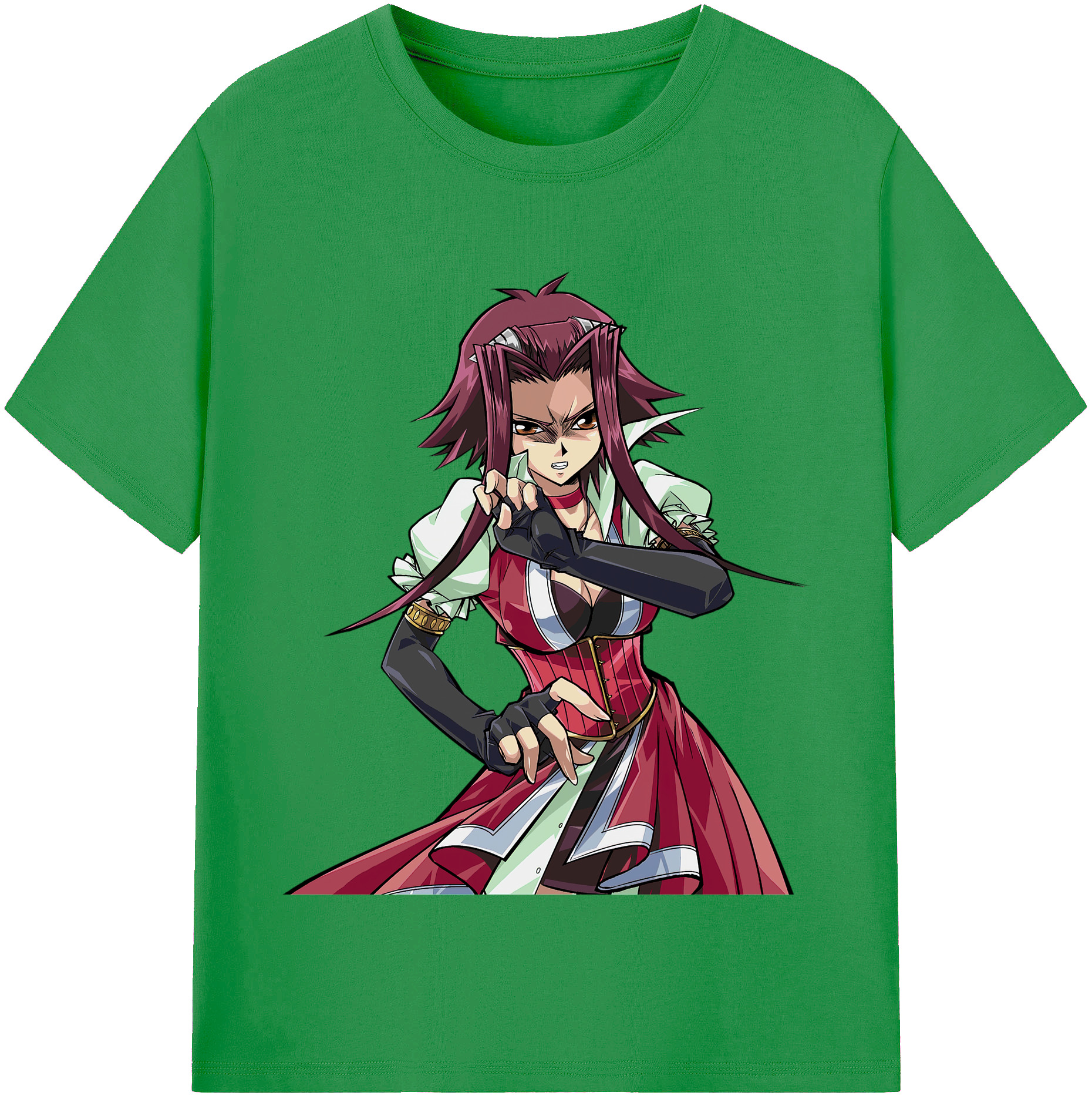 （画像用） 遊☆戯☆王 Yu-Gi-Oh! レディースカジュアルプリントTシャツ（綿100％）