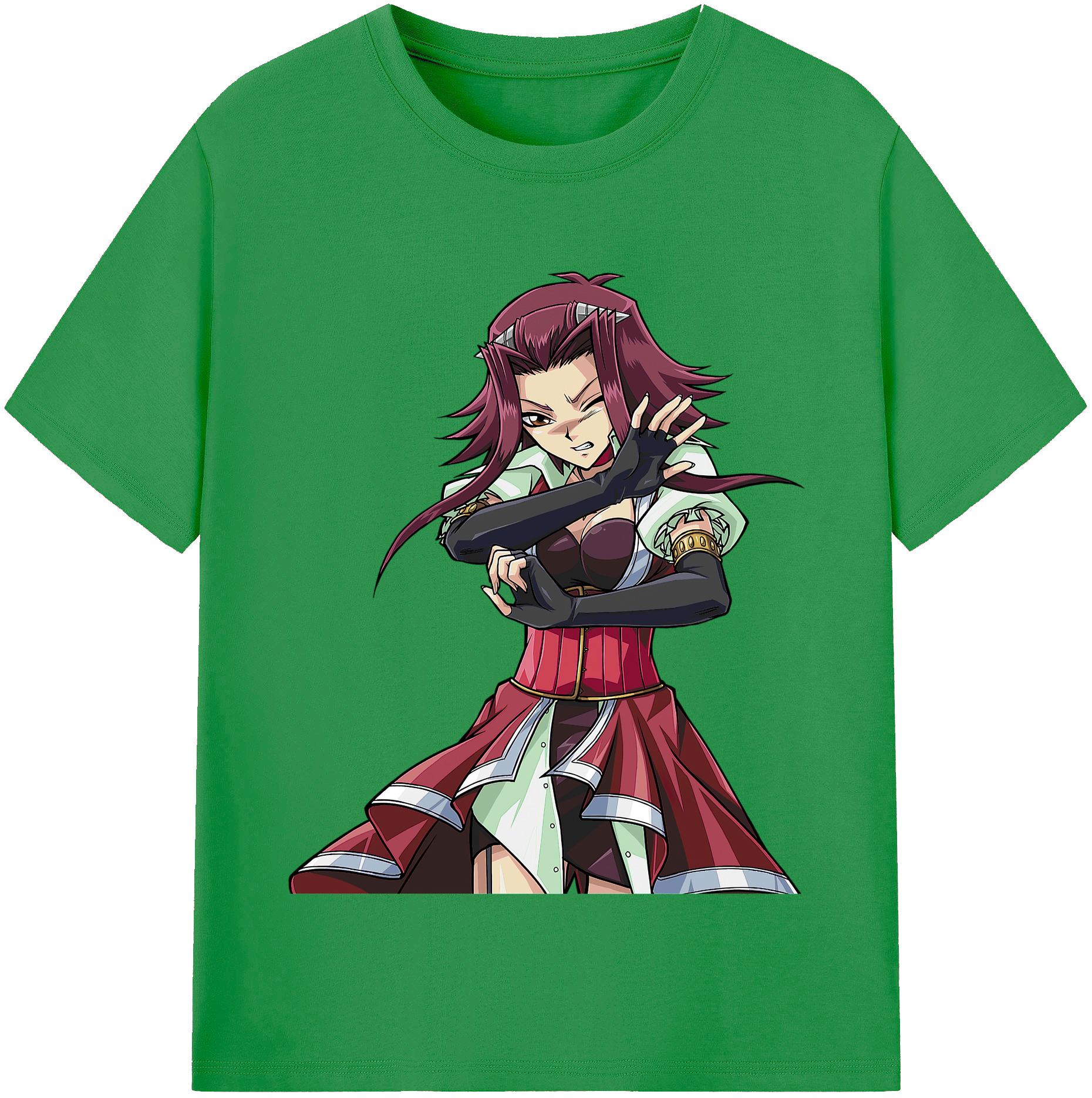 （画像用） 遊☆戯☆王 Yu-Gi-Oh! レディースカジュアルプリントTシャツ（綿100％）